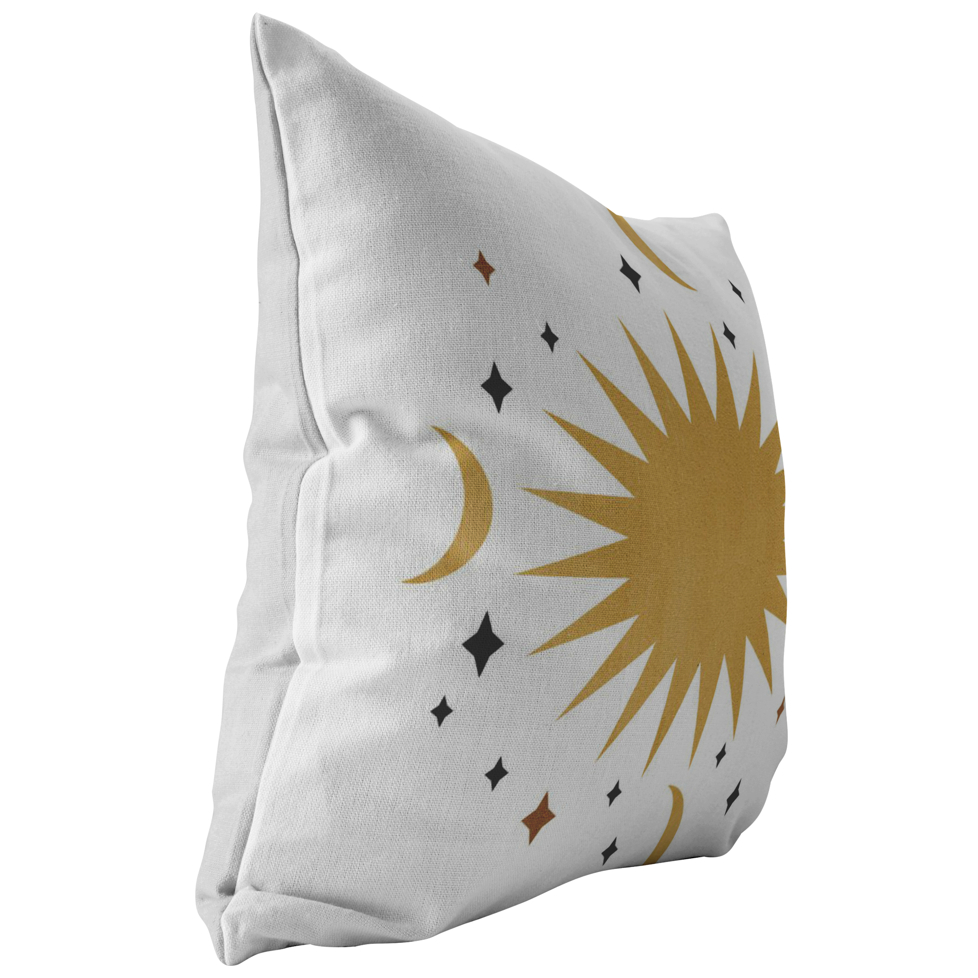 Celestial Moon and Star Accent Pillow - Boho Home Decor Throw Pillow for Living Room, Bedroom, or Nursery - Soft Decorative Cushion for Sofa, Chair, and Bed