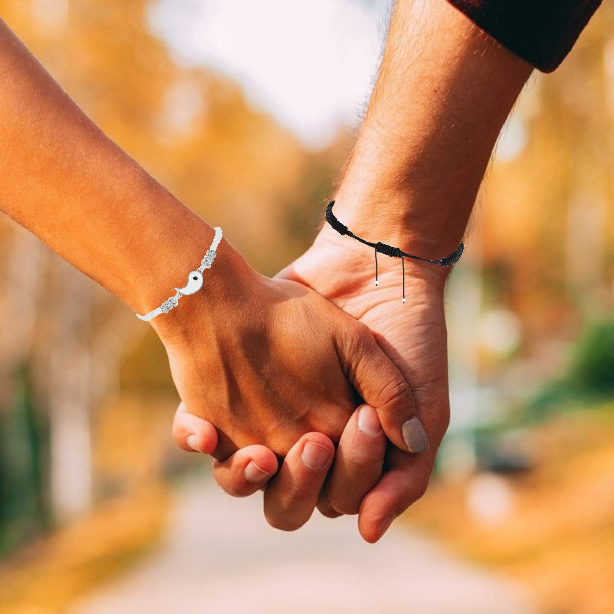 Best Friend Bracelets for 2 - Matching BFF Bracelets Set, Yin Yang Friendship Bracelets for Men & Women - Perfect for Couples, Besties & Gift Giving