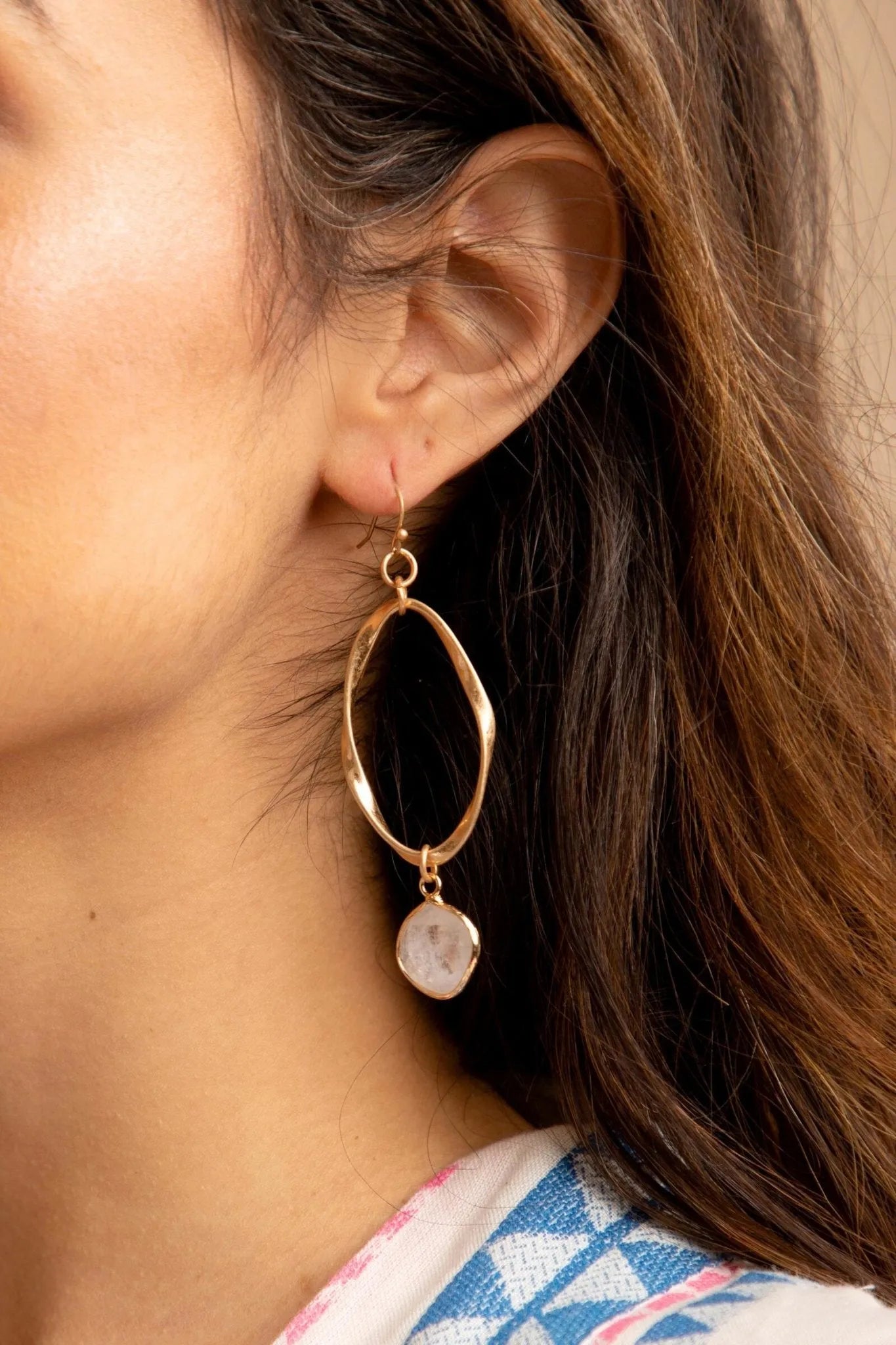 Ella Gemstone Drop Earrings for Women - Elegant Dangle Jewelry Gift for Birthday, Wedding & Party | Hypoallergenic Sterling Silver Earrings