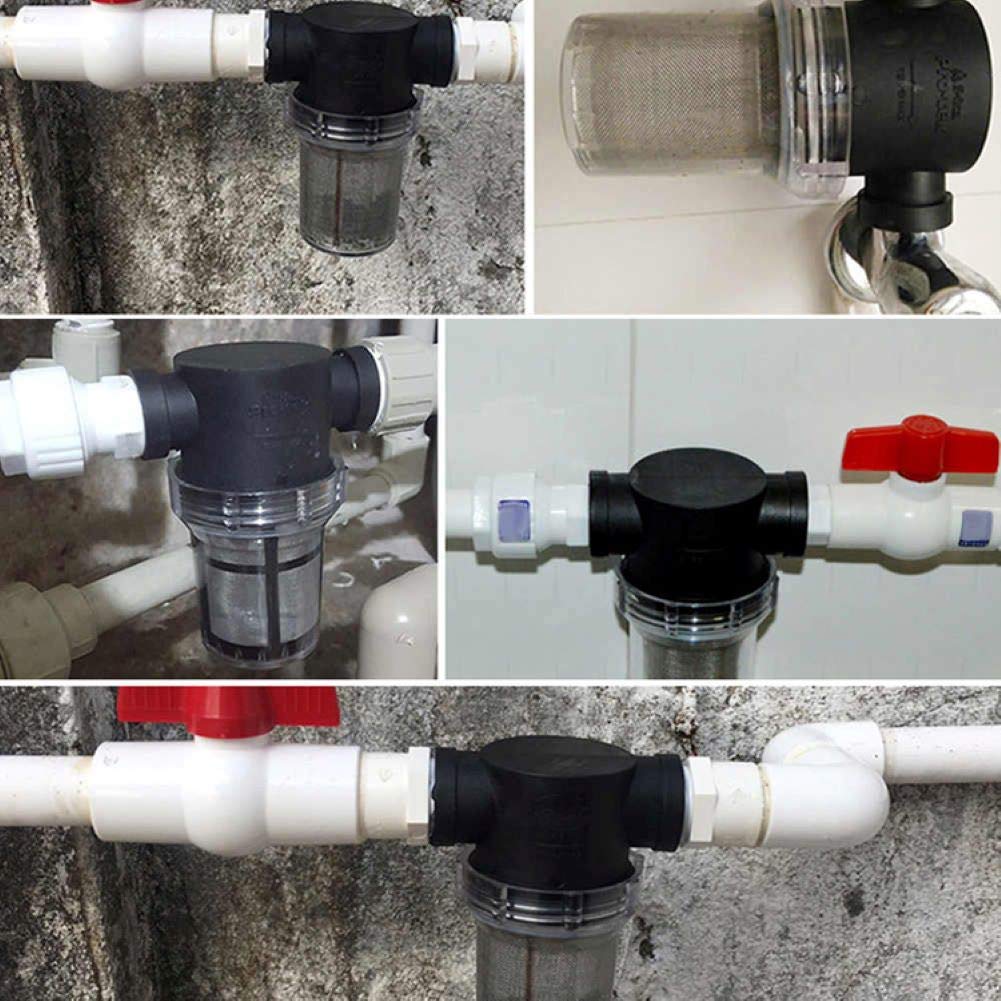1 Inch Stainless Steel 40Mesh Inline Water Filter Sediment Strainer for Garden Hose, Pressure Washer, RV & Water Pipes - Outdoor Gardening, Car Washing & Home Water Filtration System