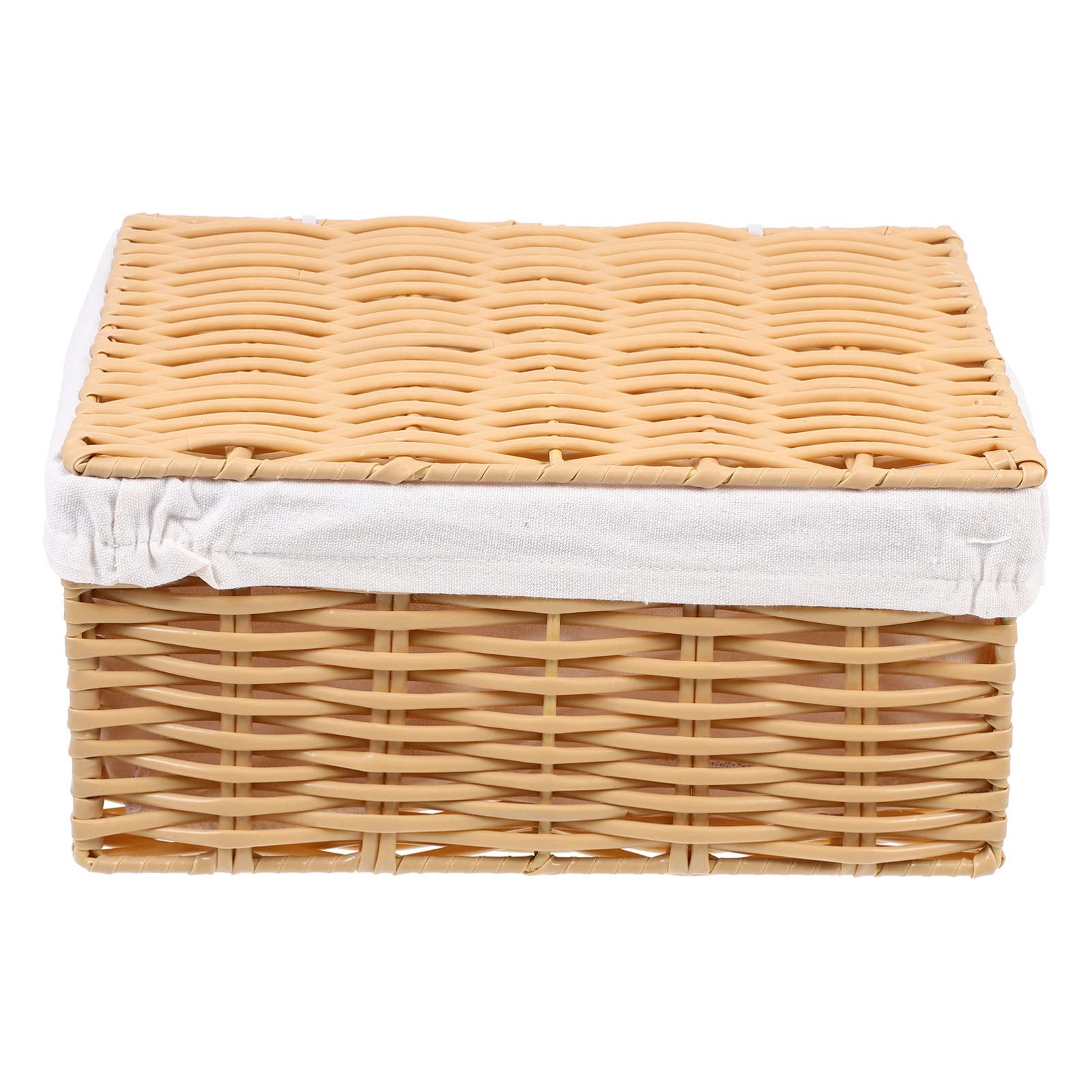 Hemoton Woven Storage Basket - Natural Rattan Laundry Hamper & Organizer for Clothes, Toys, Sundries | Perfect for Bedroom, Closet, Wardrobe & Living Room Organization | Multi-Purpose Storage Solution for Home Decor & Daily Use