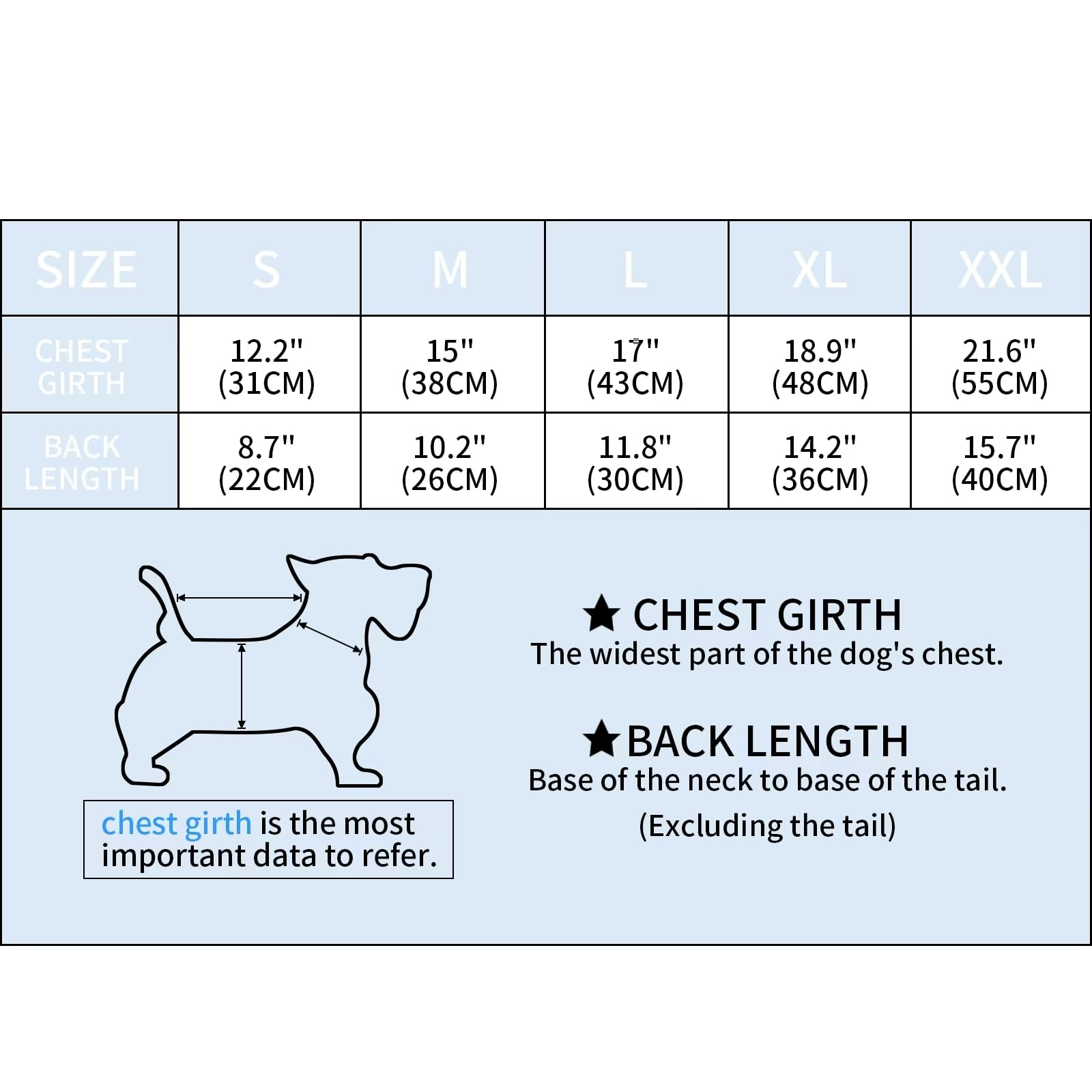 Warm Fleece Dog Sweaters for Small & Medium Dogs - Stretchy Thick Pullover Sweater for Puppies (Sky Blue XXL) | Cozy Winter Outfit for Boy & Girl Dogs - Perfect for Cold Weather Walks & Indoor Comfort
