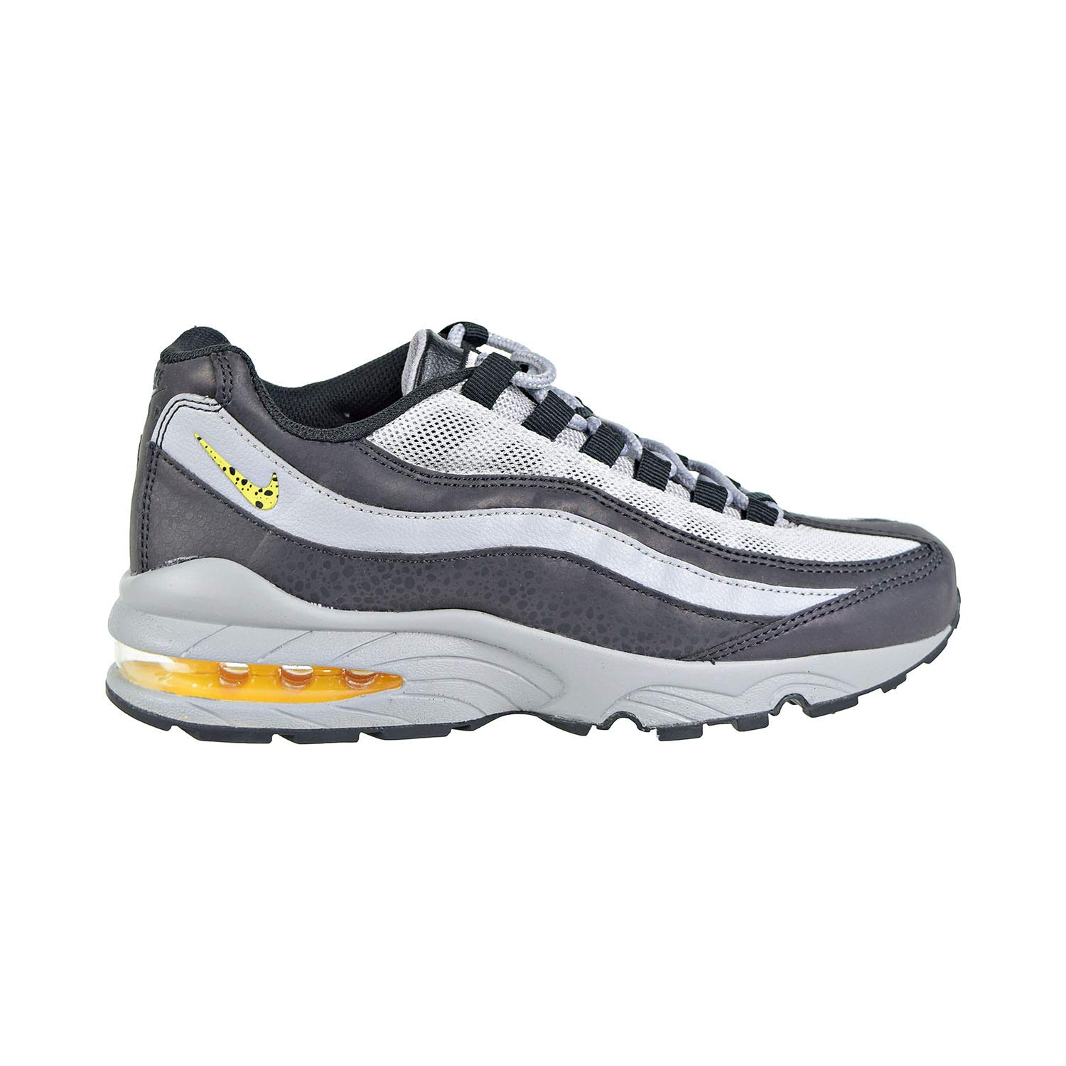 Nike Air Max 95 Boys Running Shoes - Off Noir/Dynamic Yellow - Size 6.5 Big Kid - Lightweight Cushioned Sneakers for School, Sports & Everyday Wear