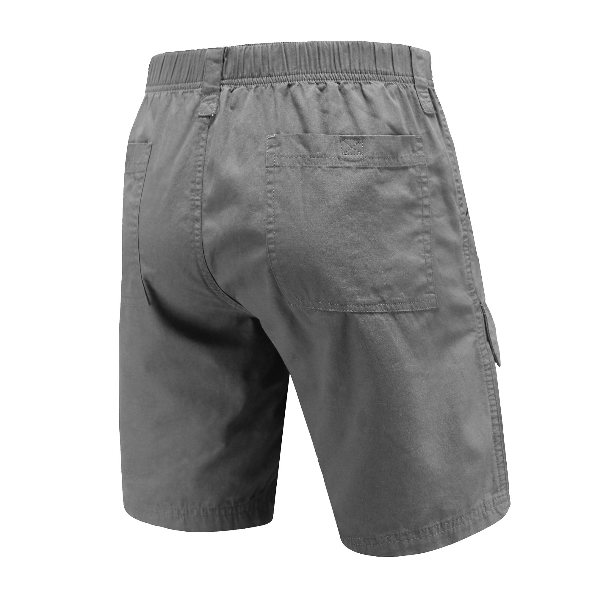 VAYAGER Men's Lightweight Cotton Cargo Shorts with Multiple Pockets - Comfortable Outdoor Hiking & Casual Wear for Sports & Travel