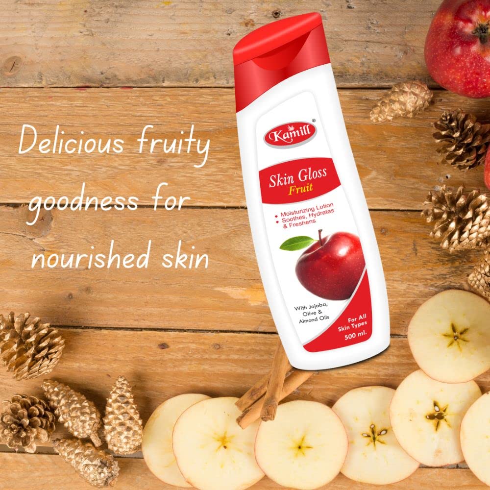 Kamill Fruit Non-Greasy Hand & Body Lotion with Vitamin E & Natural Extracts - 500ml Hydrating Moisturizer for Dry Skin - Perfect for Daily Use at Home, Office or Travel