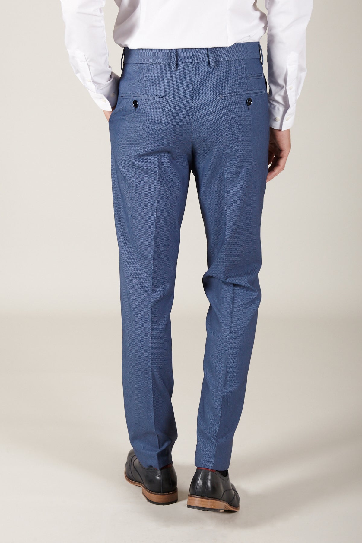 DANNY Sky Tailored Trousers for Men - Slim Fit Dress Pants for Business & Office Wear - Perfect for Work, Formal Events & Professional Occasions