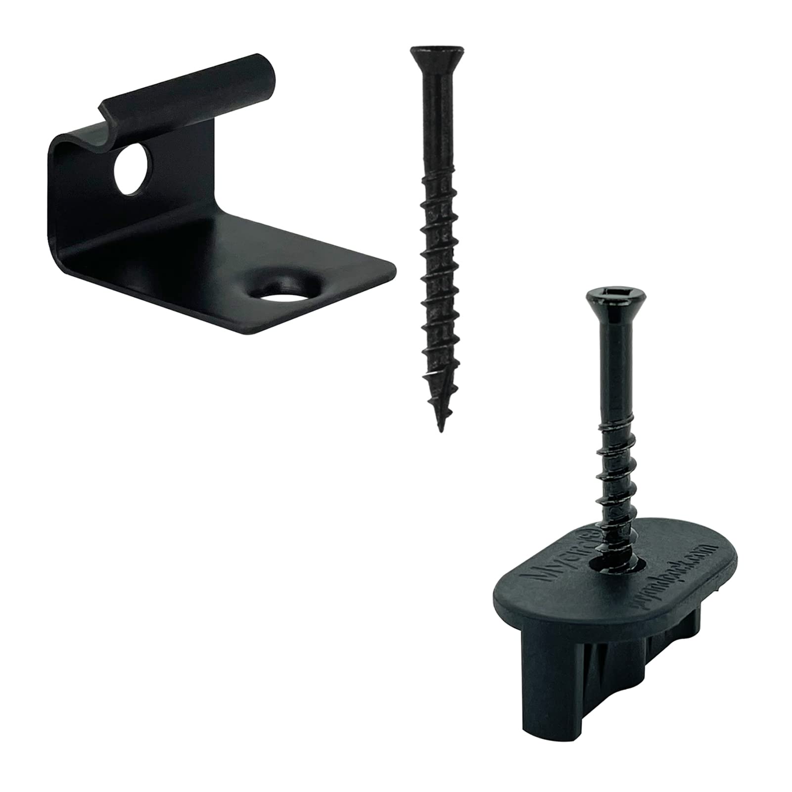 Hidden Deck Fastener Clips for Grooved Composite Decking Boards - 500-Pack with 72 Stainless Steel Starter Clips (Covers 800 SQ.FT) - Secure Installation for Durable Outdoor Decking Projects