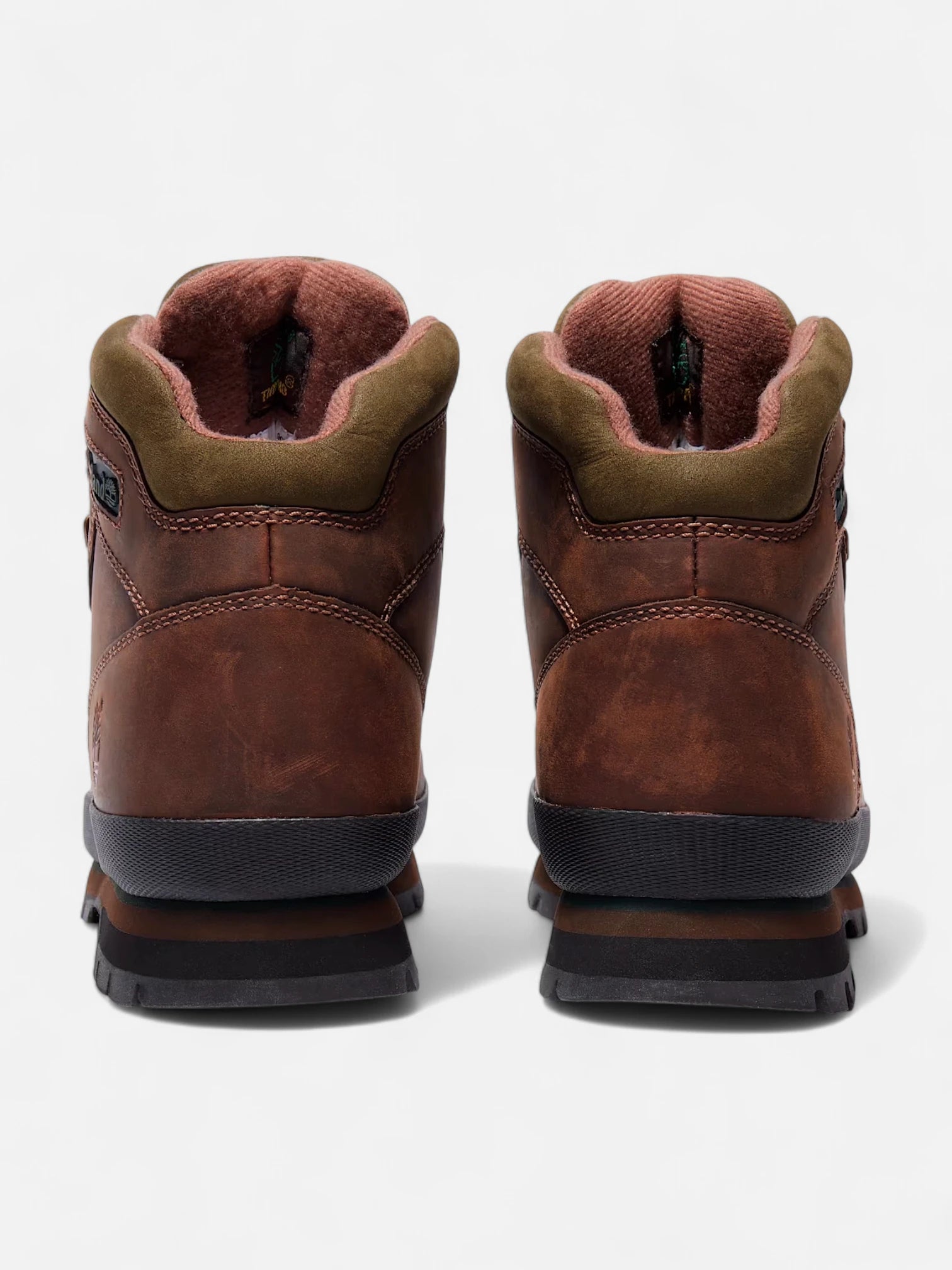Timberland Euro Hiker Mid Waterproof Hiking Boots for Men - Brown Leather Outdoor Boots for Trekking & Camping Adventures