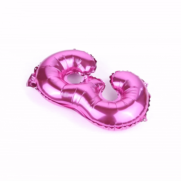 Balloonify Pink Mylar Number 3 Balloon - 16 Inch Birthday Party Decoration - 1 Count Box - Perfect for Birthday Parties, Baby Showers & Anniversary Celebrations
