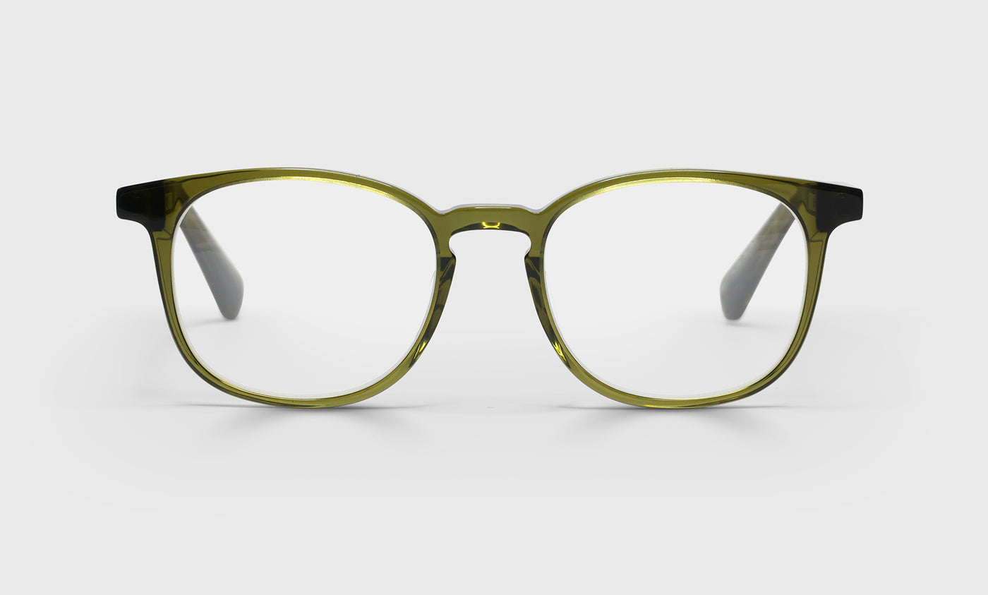 Boardroom Color 17 Olive Crystal Frame Glasses - Stylish Eyewear for Business Professionals & Office Wear