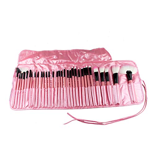 32-Piece Professional Makeup Brush Set - Eyeshadow, Eyebrow, Blending & Concealer Brushes for Flawless Makeup Application | Perfect for Home, Travel & Professional Makeup Artists