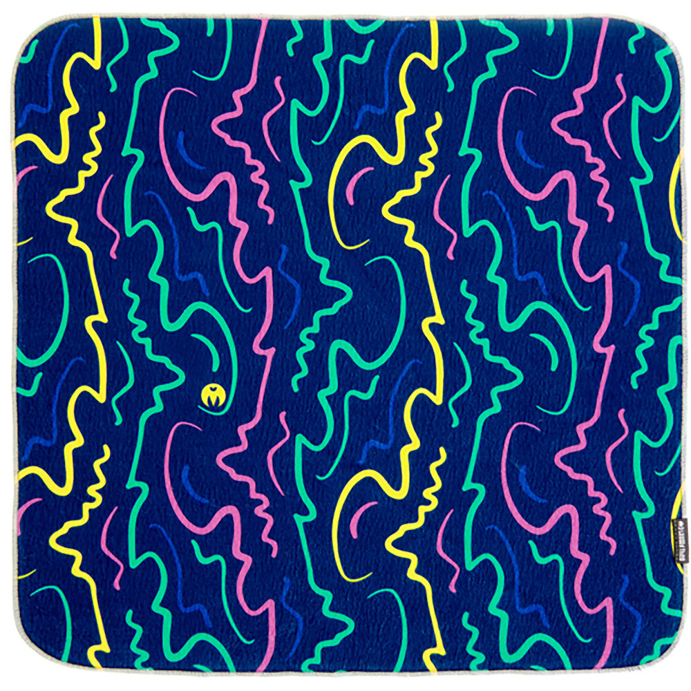 3 Legged Thing Wrapz 24x24 Inch Tripod Wrap - Non-Slip Bus Seat Cover with Fun Squiggles Design for Photographers & Travelers | Perfect for Camera Gear Protection & Seat Comfort