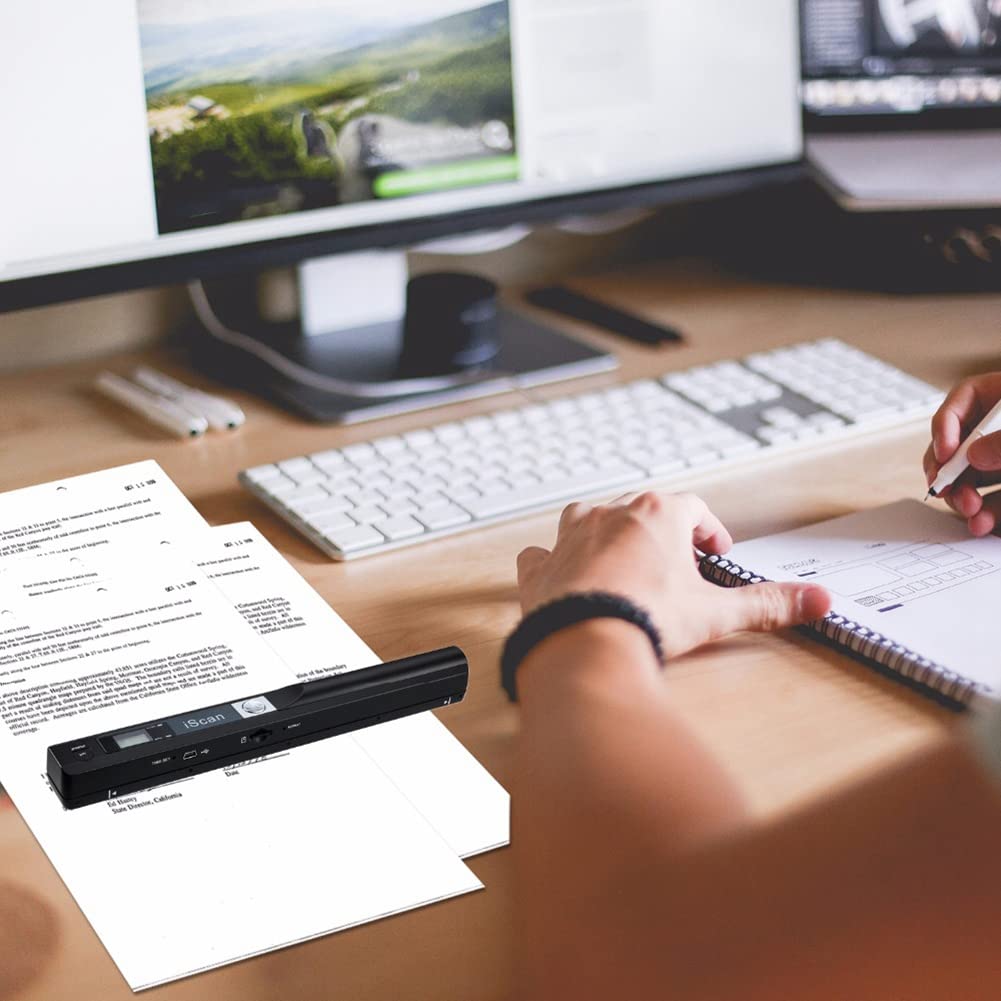 Portable A4 Document Scanner - Handheld Book & Photo Scanner with JPEG/PDF Support - Perfect for Office, School & Travel Document Digitizing