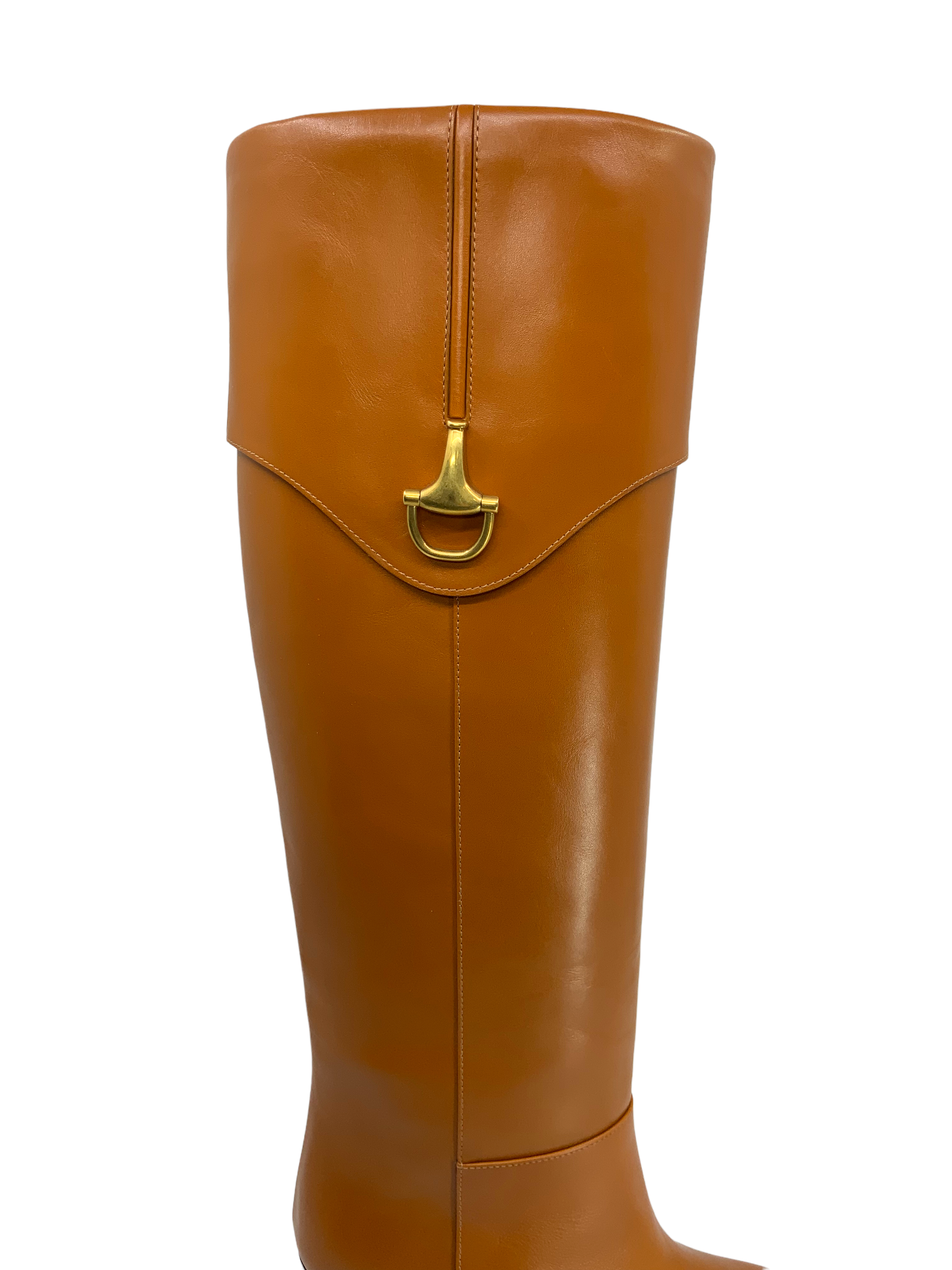 Authentic GUCCI Horsebit Leather Knee High Boots Women's Size 7.5 (US) - New Luxury Fashion Boots for Party, Office & Winter Outfits