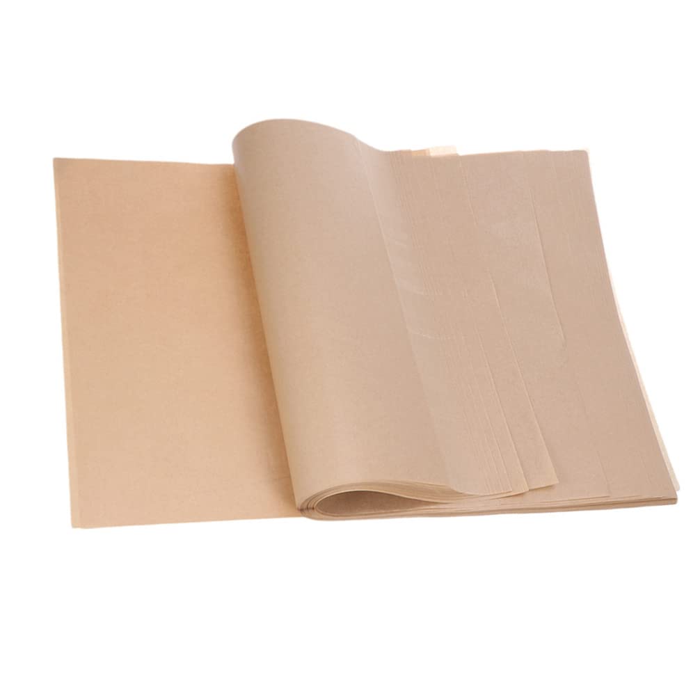 YARNOW 100pcs Air Fryer Parchment Paper Liners - Non Perforated, Oilproof, Waterproof Disposable Baking Sheets for Healthy Cooking | Perfect for Air Fryers, Ovens, Baking, Roasting & Meal Prep