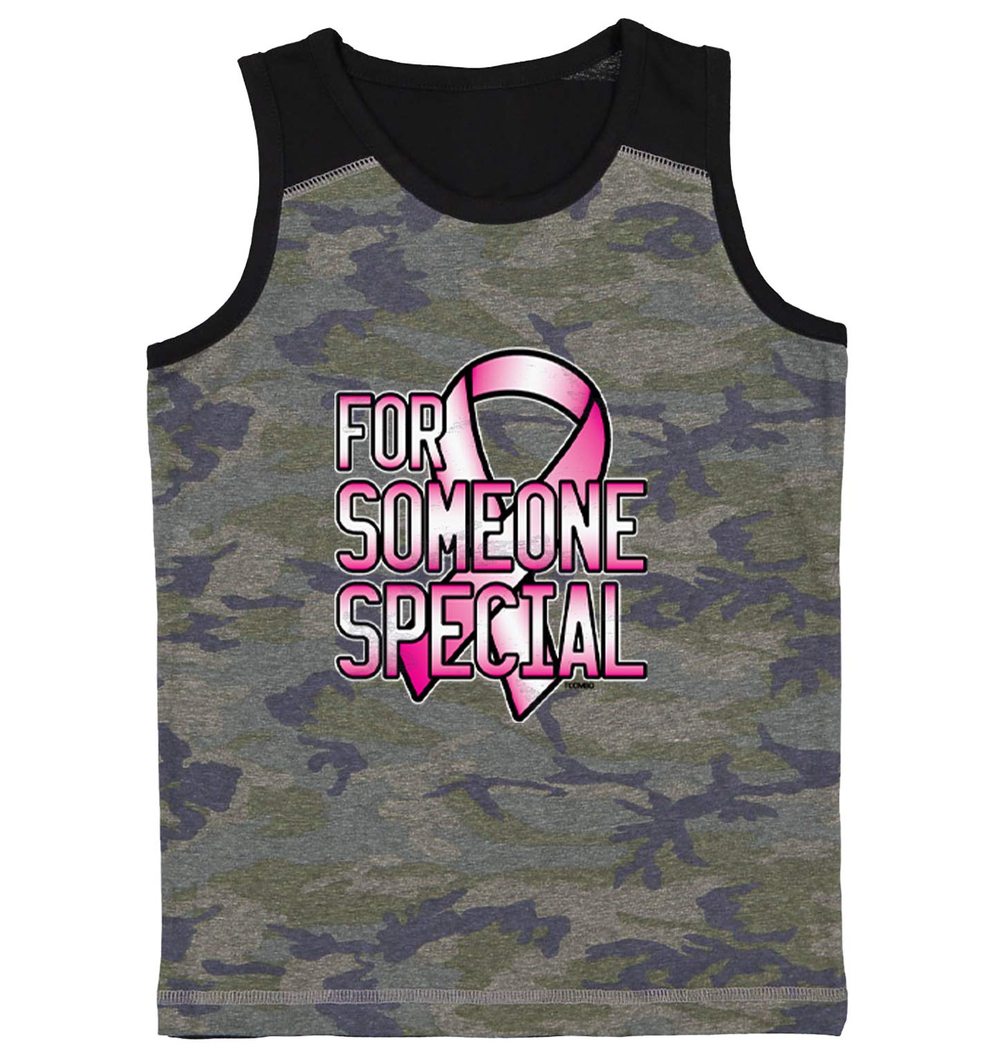 Breast Cancer Awareness Youth Contrast Back Tank Top - Supportive & Stylish for Survivors, Fundraisers & Everyday Wear