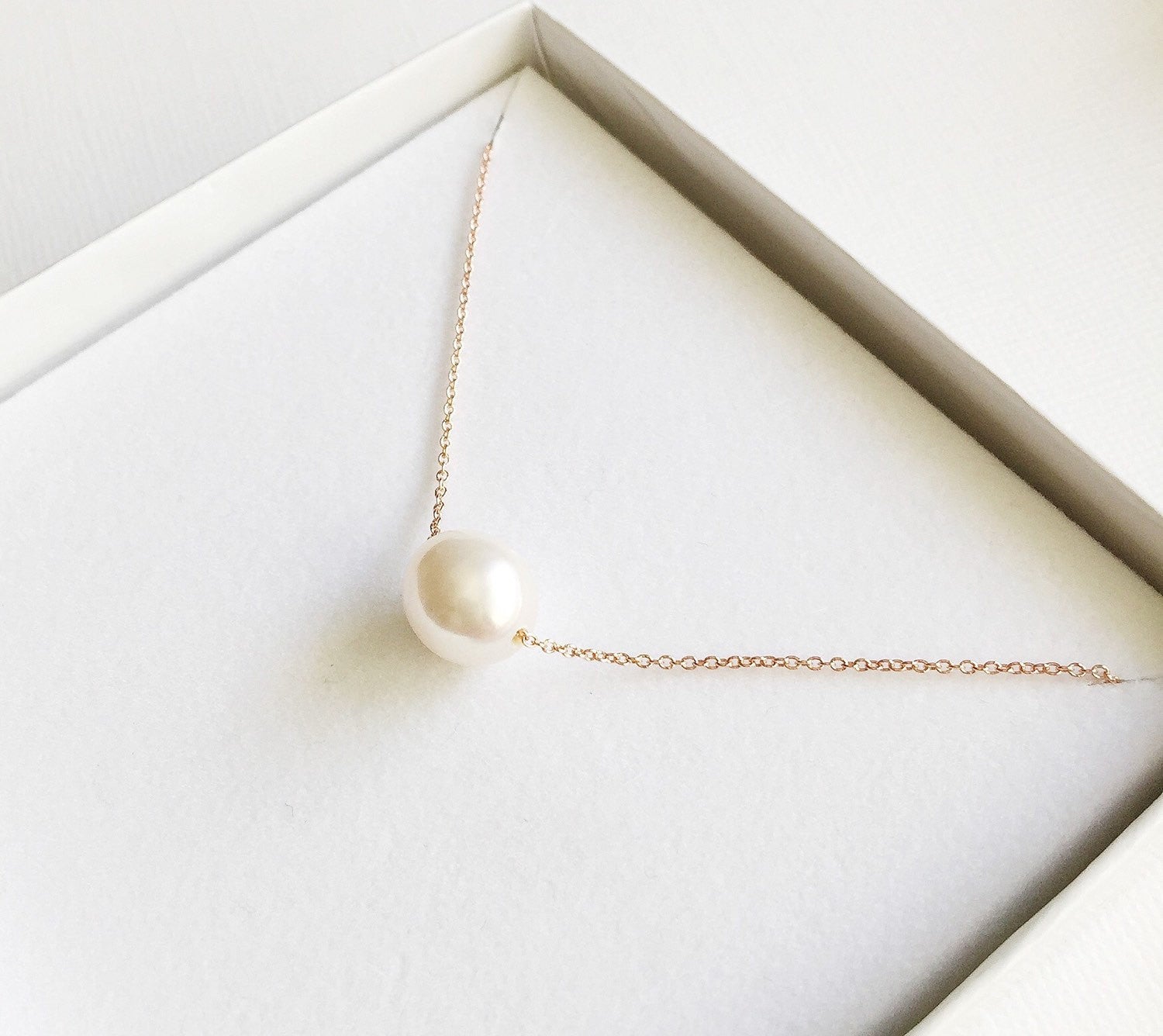 Elegant White Pearl Necklace Kea (N133) - Perfect for Weddings, Parties & Everyday Wear