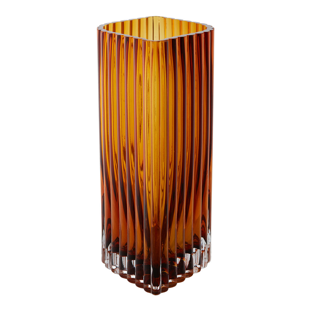 Large Folium Vase - Set of 2 Modern Home Decor Flower Vases for Living Room, Dining Table & Wedding Centerpieces