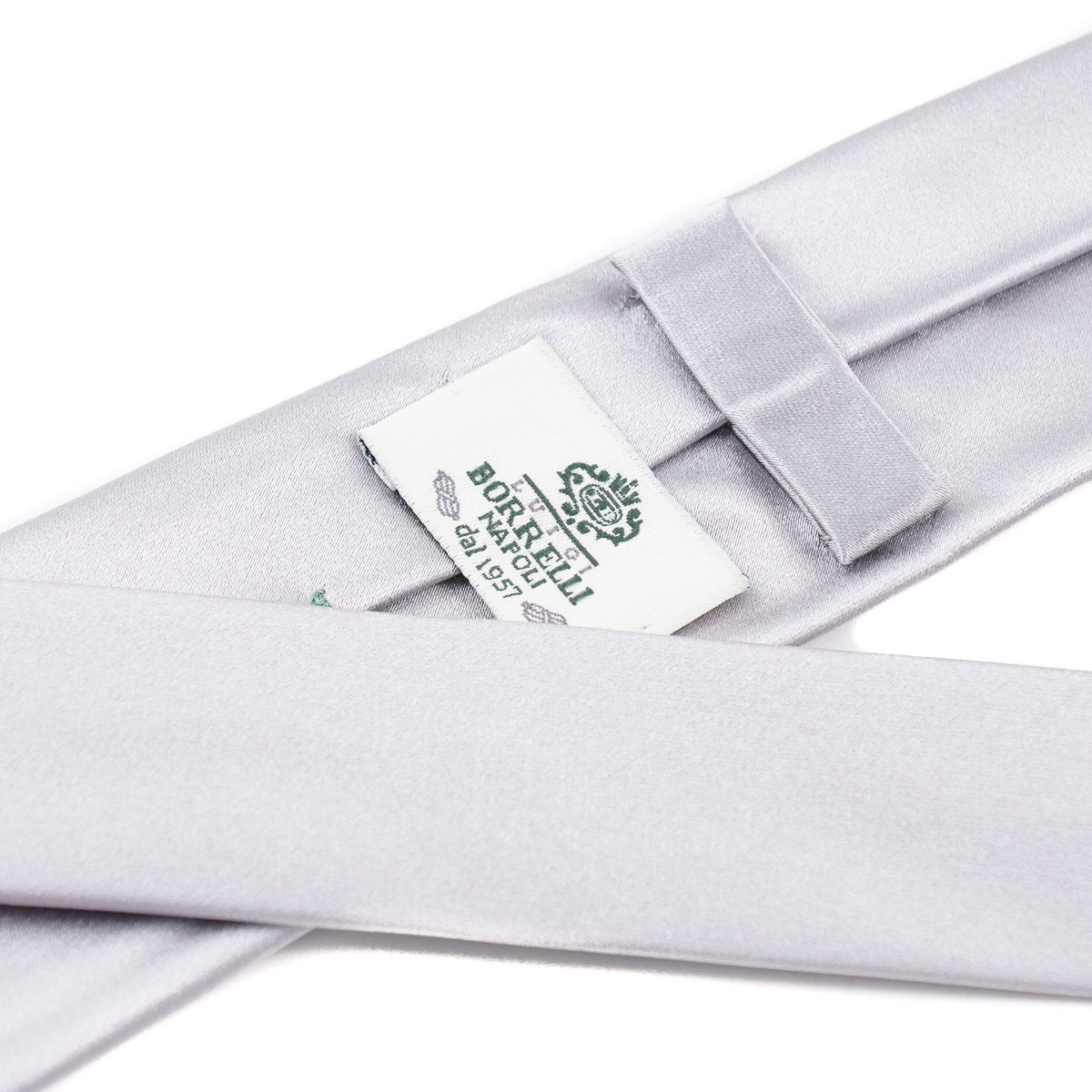 Luigi Borrelli Slim Silk Tie for Men - Elegant & Luxurious Necktie for Business, Weddings & Formal Occasions