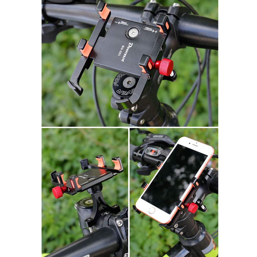 ULTECHNOVO 360° Rotating Bike Phone Holder - Universal Adjustable Bicycle Phone Mount for iPhone & Android - Perfect for Cycling, Commuting & Outdoor Sports