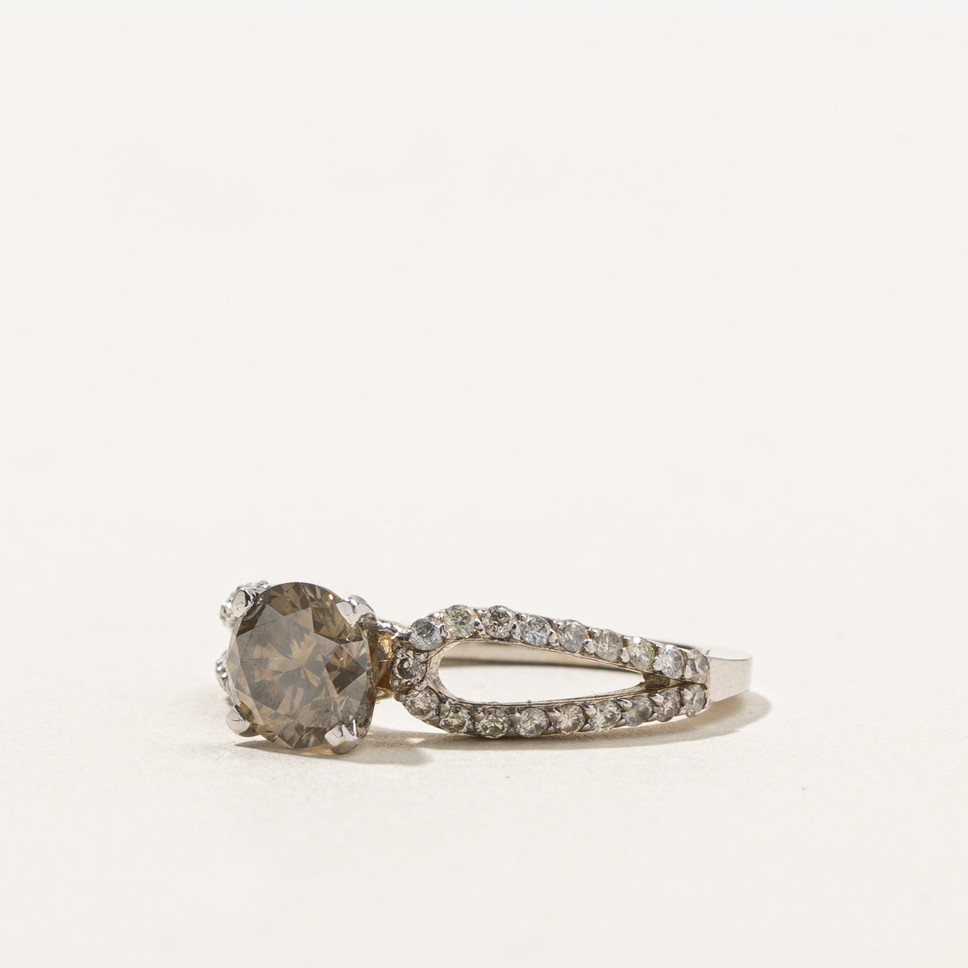 1.45ctw Brown Diamond Engagement Ring - Size 6 | Elegant Wedding Band for Proposals, Anniversaries & Special Occasions