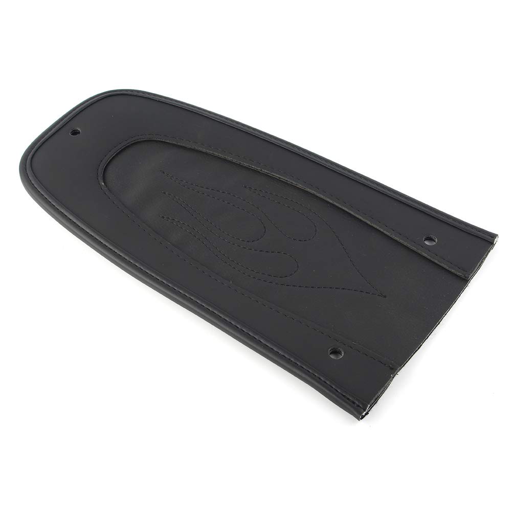 Harley Touring Motorcycle Solo Seat Cushion Pad & Rear Mudguard Cover Accessories for 1997-2017 Models - Comfortable Driver/Passenger Seat Upgrade for Long Rides & Road Trips