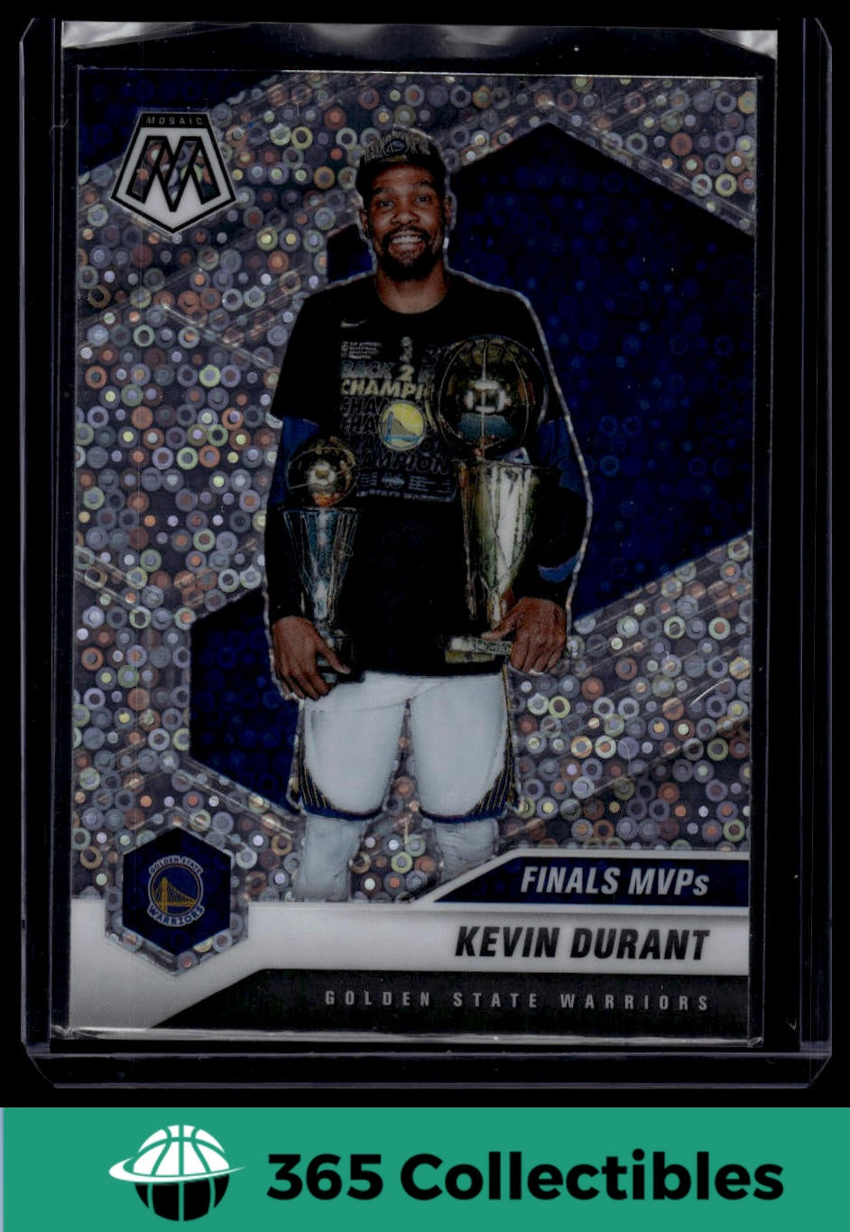 2020-21 Panini Mosaic NBA Kevin Durant Prizm #296 Basketball Card - Golden State Warriors Collectible for Sports Memorabilia & Trading Card Games