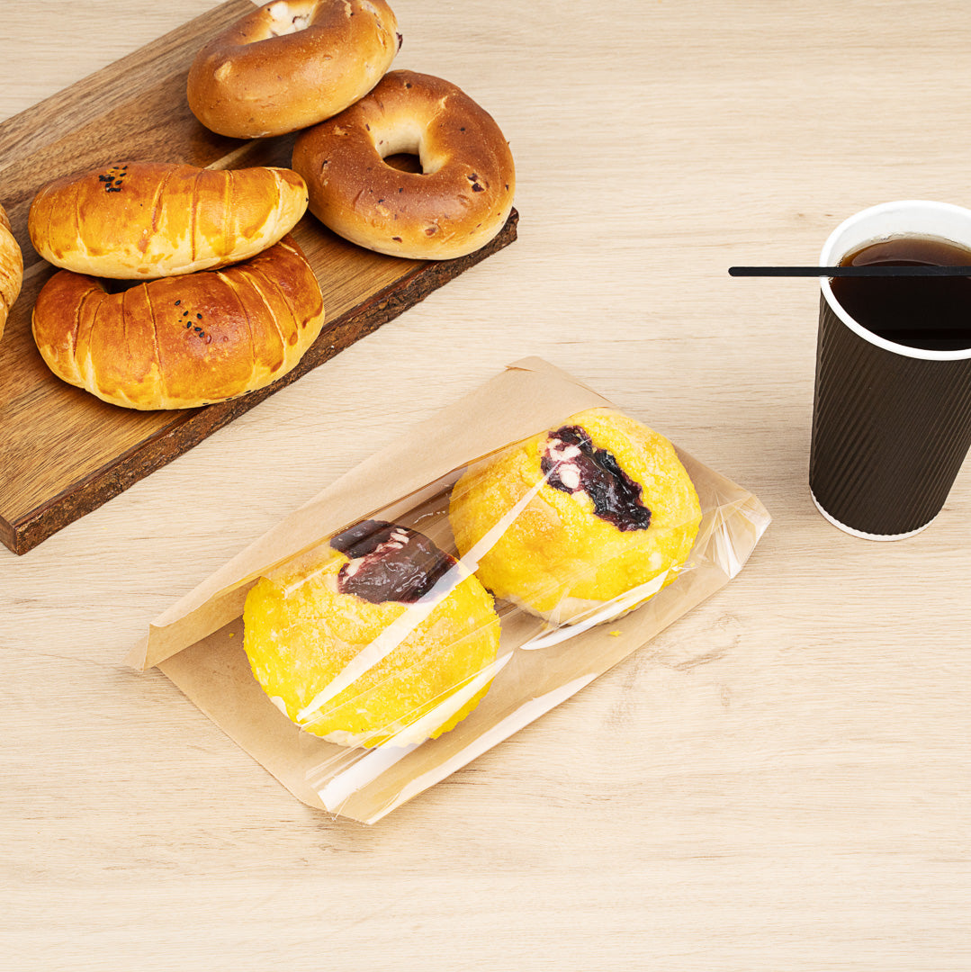 Eco-Friendly Kraft Paper Bread Bags with Side Window - 6