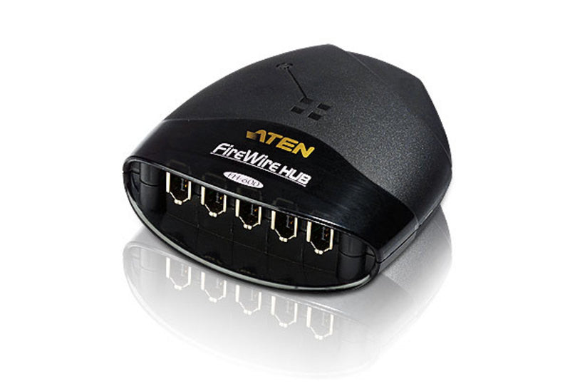 Aten FH600 6-Port FireWire Hub with 1 Internal Port - High-Speed Data Transfer for Mac & PC - Perfect for Video Editing & External Storage Expansion