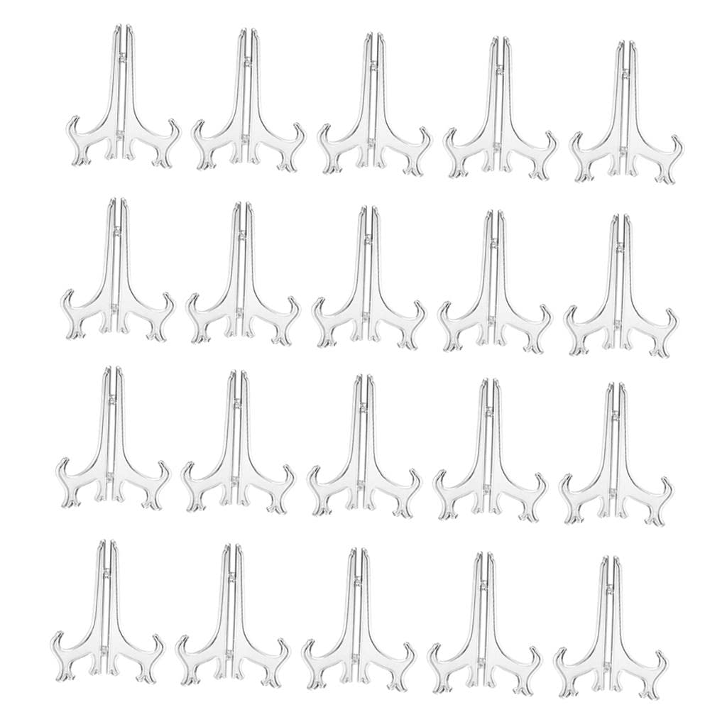 20pcs 6-Inch Decorative Photo Holder Stand - Picture Frame Display for Home, Office & Wedding Decor | B Baosity