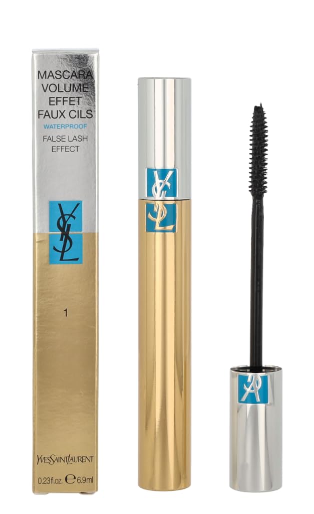 YSL Volume Effet Faux Cils Waterproof Mascara - #1 Charcoal Black (6.9ml/0.23oz) - Lengthening & Volumizing Waterproof Mascara for Dramatic Lashes | Perfect for Parties, Weddings & Everyday Glam