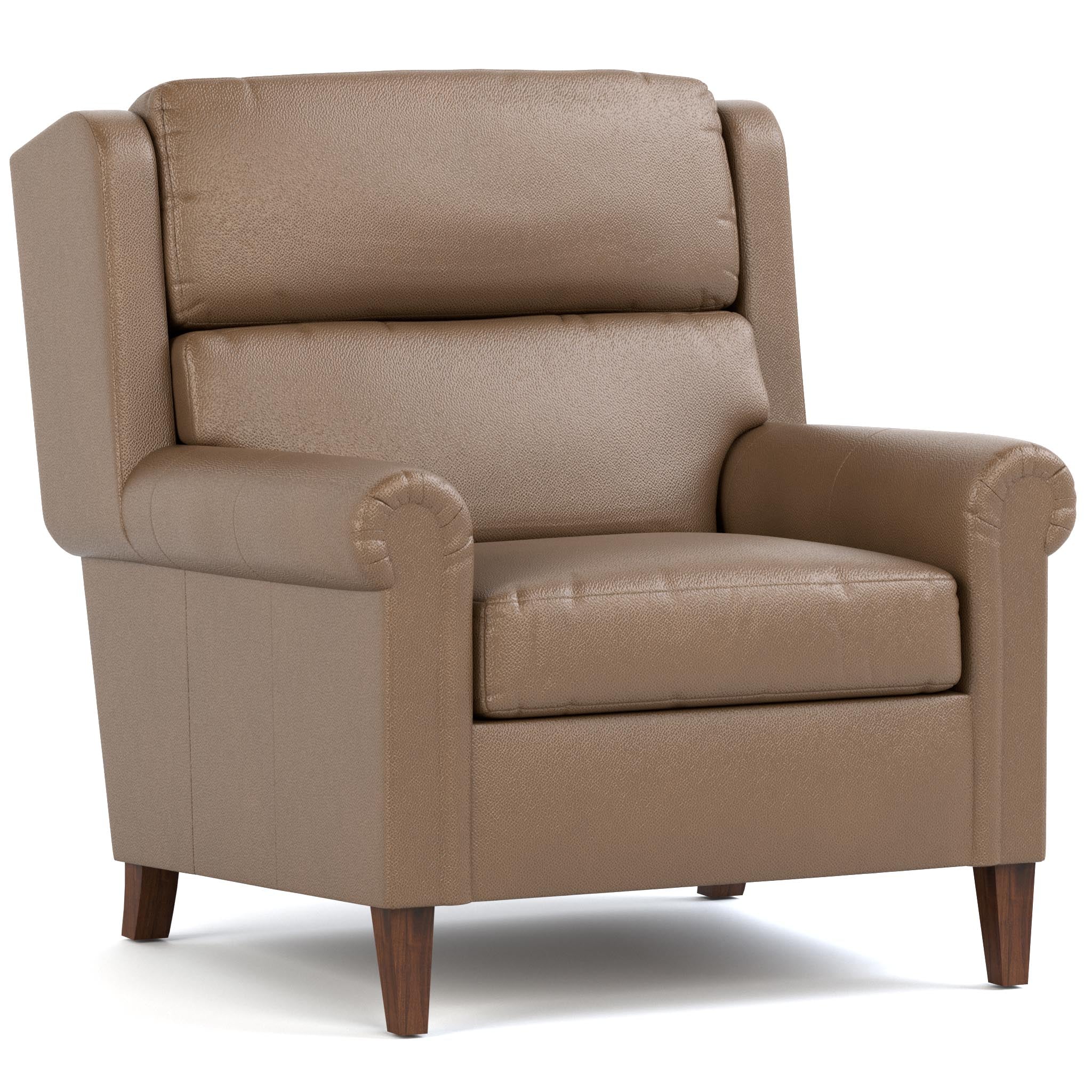 Woodlands Small Roll Arm Chair - Compact & Stylish Upholstered Accent Chair for Living Room, Bedroom, or Office - Perfect for Small Spaces & Cozy Reading Nooks