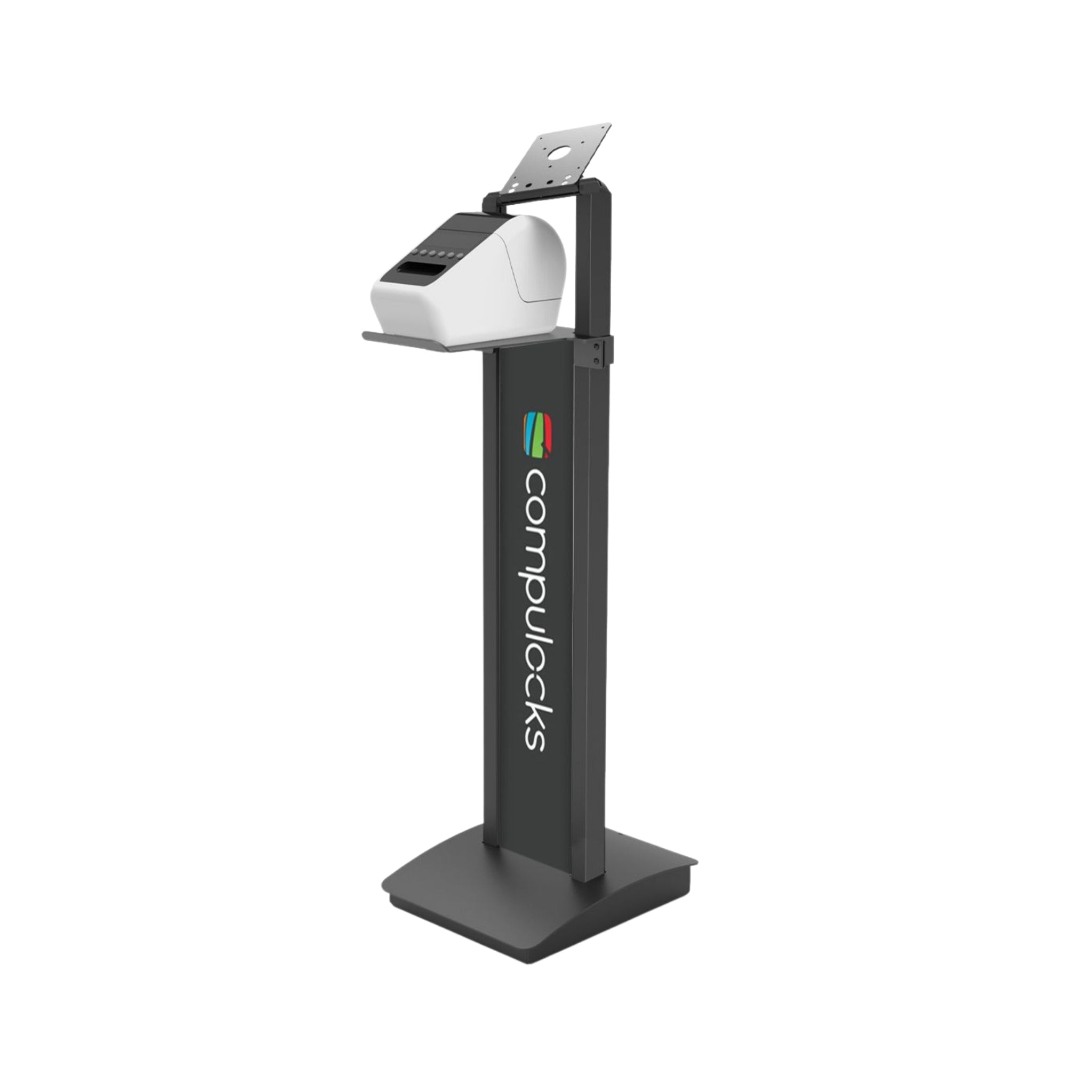 Compulocks BrandMe Adjustable Tilt Kiosk Tablet Floor Stand - Secure iPad Mount for Retail, Restaurant & Public Spaces