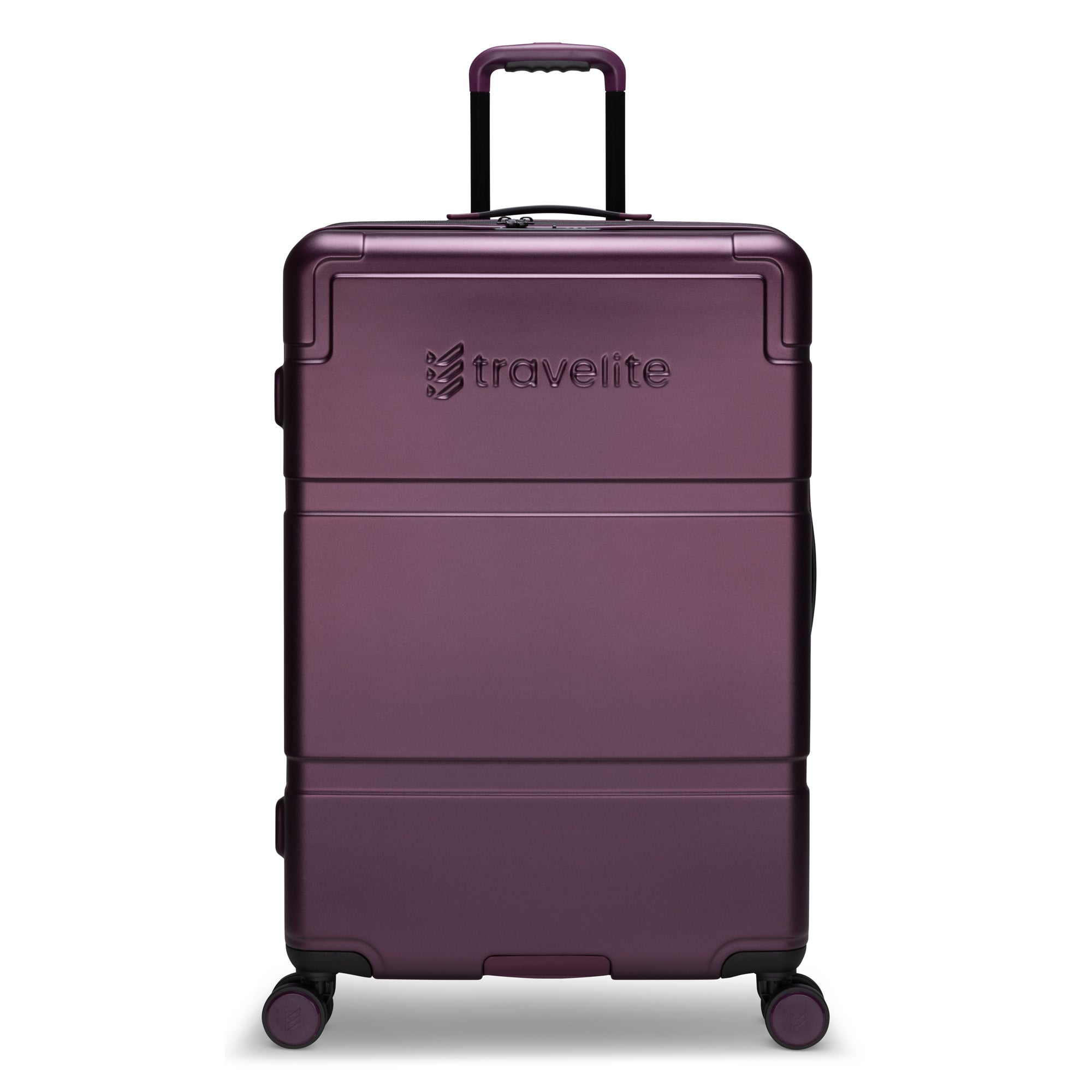 Travelite Expandable Polycarbonate Spinner Luggage - Large Suitcase for Air Travel, Business Trips & Vacation Packing