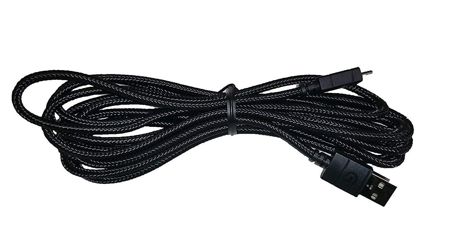 Premium Braided USB Charging Cable for Logitech G633 & G933 Gaming Headset - Durable Nylon Cord with Fast Charging & Data Sync - Perfect for Gaming, Streaming & Office Work