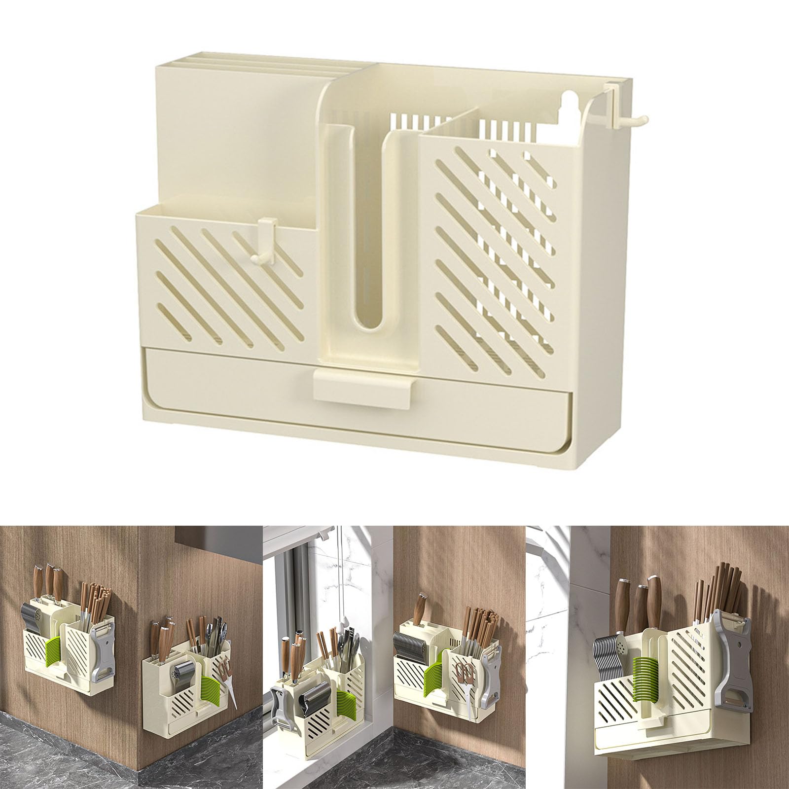 MinnowXY Efficient Draining Chopstick & Cage Holder - Kitchen Organization Rack for Utensils | Perfect for Drying Chopsticks, Spoons & Small Kitchen Tools After Washing