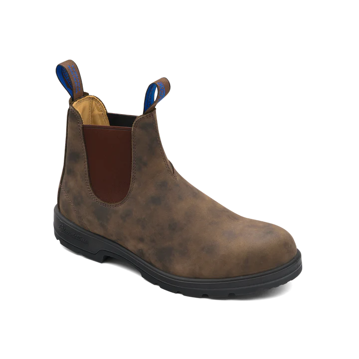 Blundstone 584 Winter Thermal Classic Boots - Rustic Brown Leather Chelsea Boots for Men & Women | Waterproof & Insulated for Cold Weather, Hiking & Outdoor Activities