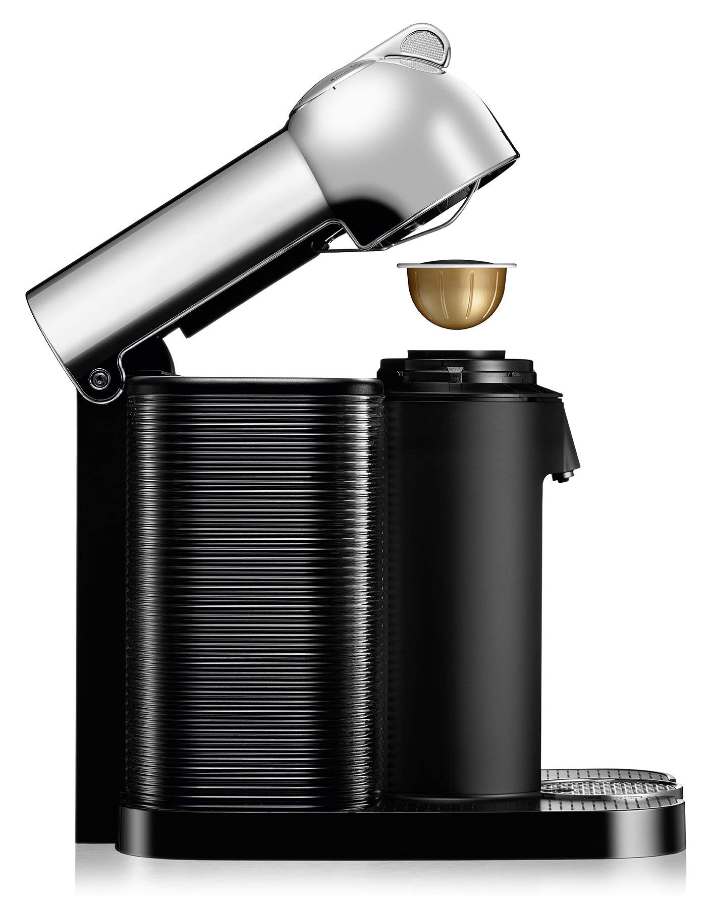 Breville Nespresso Vertuo Coffee & Espresso Machine - Chrome (Renewed) | Single-Serve Pod Brewer for Home & Office | Perfect for Espresso, Coffee & Latte Lovers