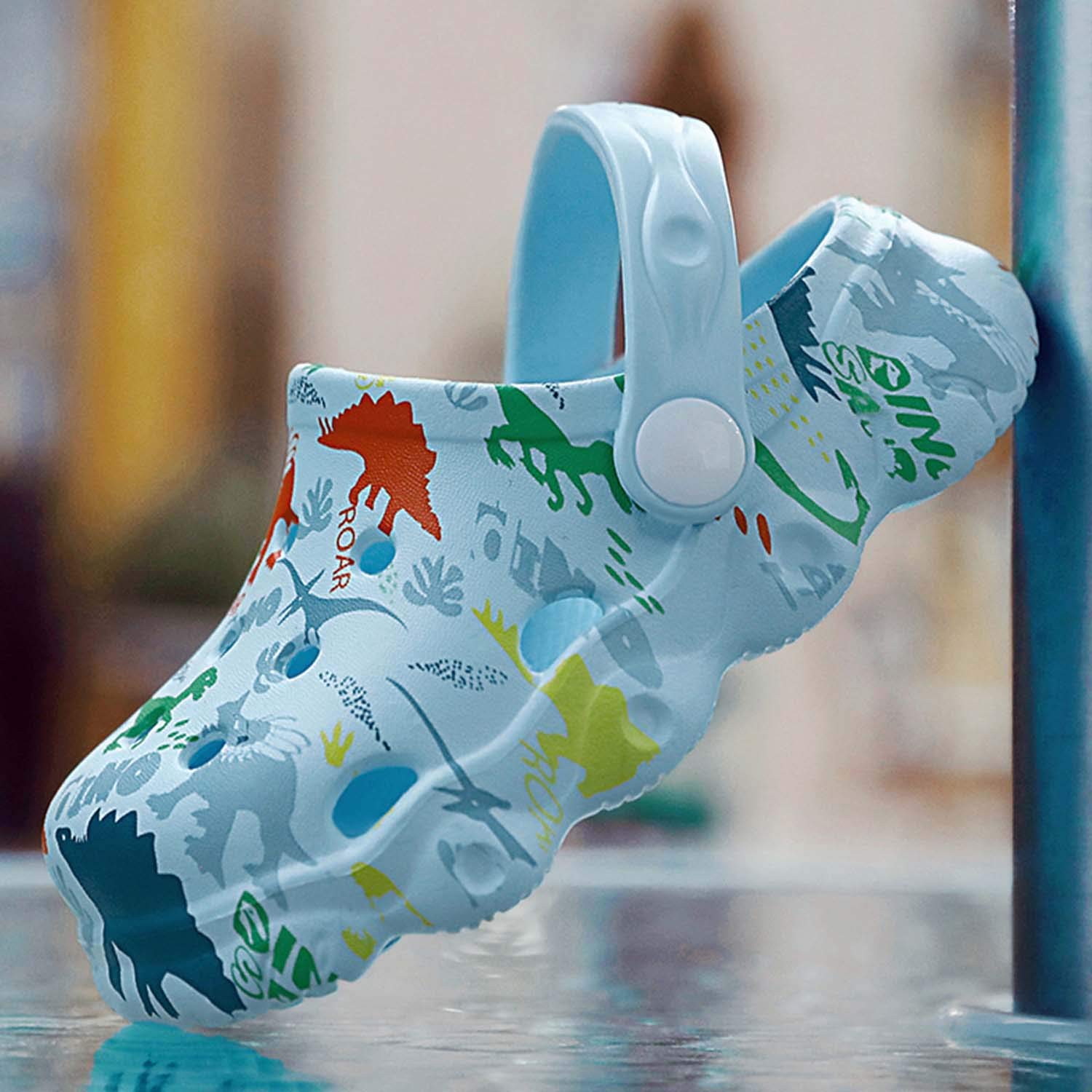 **Kids Garden Clogs Slip-On Water Shoes for Boys & Girls - Cute Cartoon Shower Sandals for Beach, Pool & Outdoor Play**