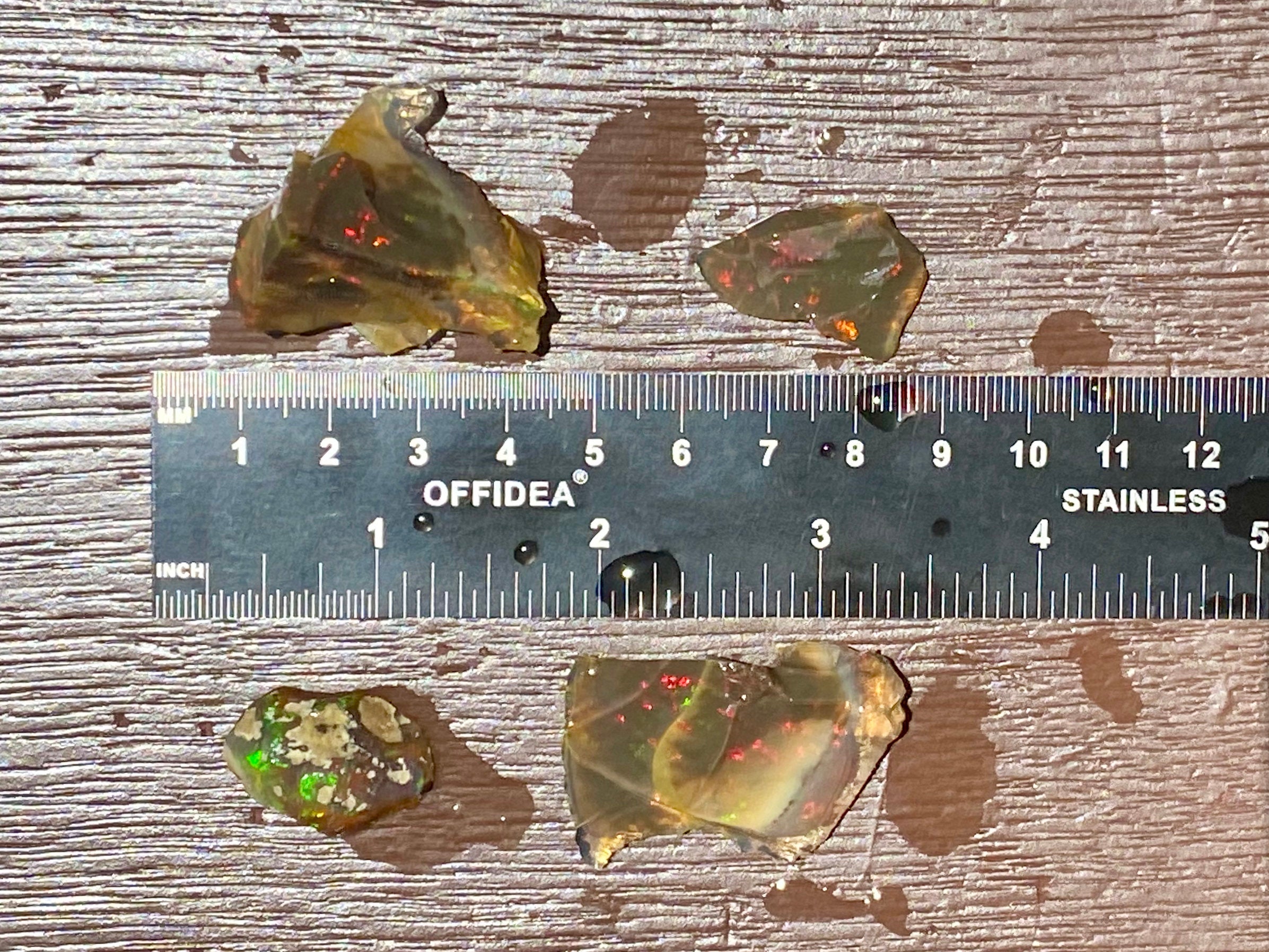 OPAL Raw Crystals - Floating Opals, B Grade Lot - Ethiopian Opal Vial, Water Opal, Welo Opal (47183) | Natural Gemstones for Jewelry Making, Healing Crystals & Mineral Collection