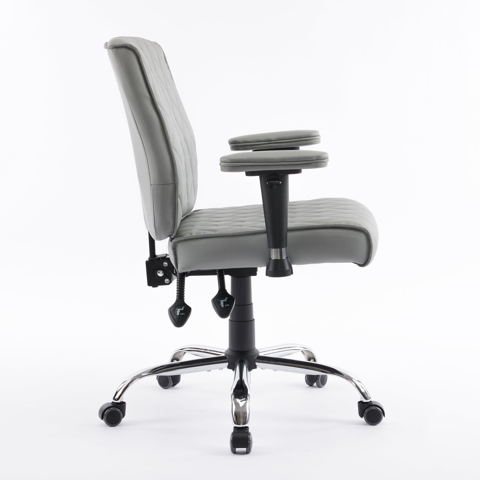 Delia Manicure Nail Salon Chair - Adjustable Pedicure Spa Stool with Wheels for Salon & Home Use - Perfect for Nail Technicians & Beauty Professionals