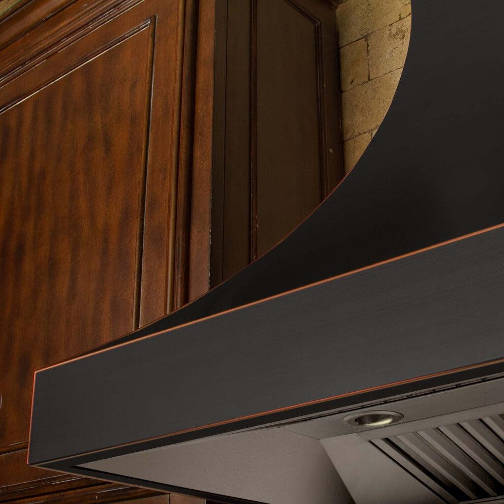 ZLINE 8632B Designer Series Oil Rubbed Bronze Wall Mount Range Hood - 36 Inch Kitchen Vent Hood with Powerful CFM for Modern Home Cooking