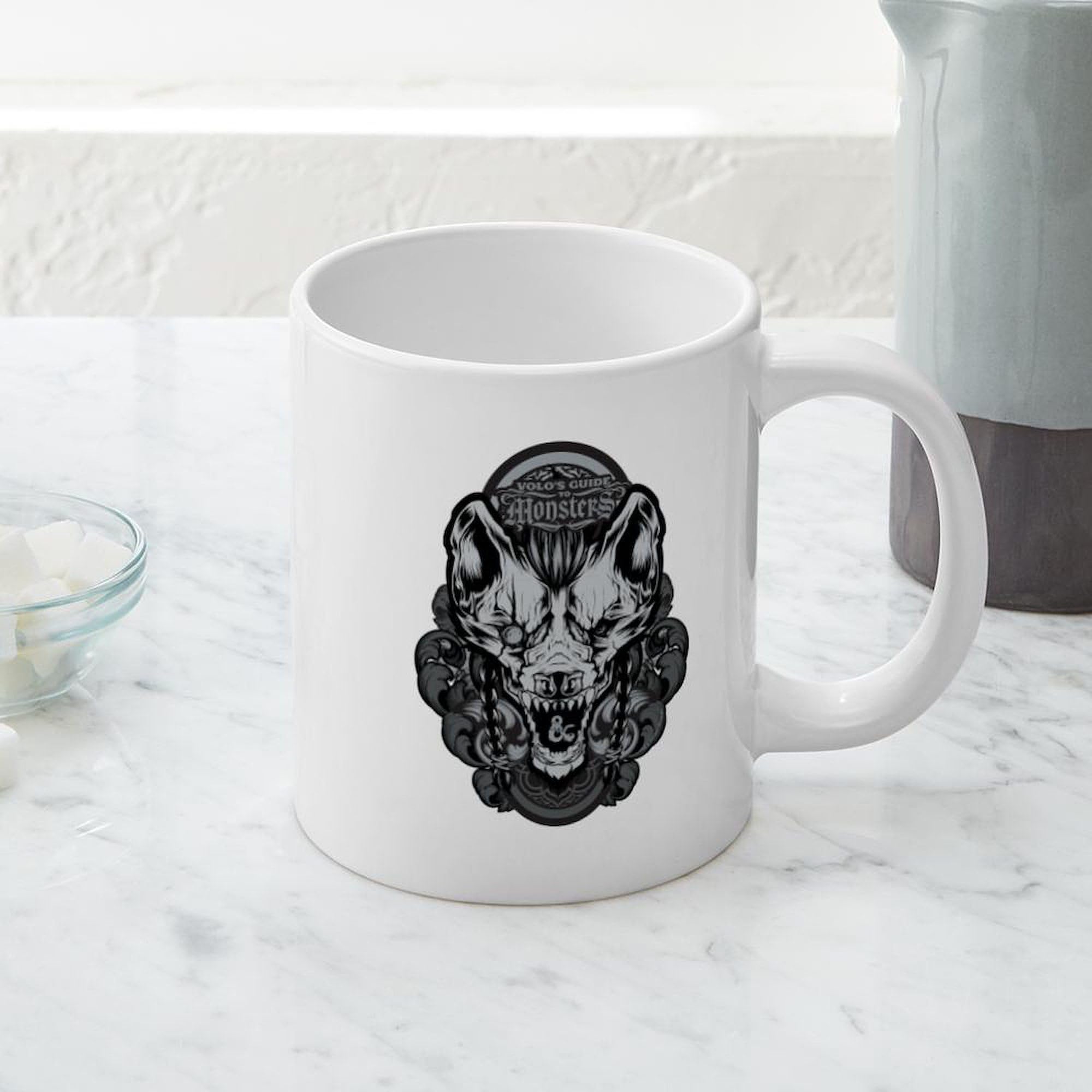 Dungeons and Dragons Gnoll 20 oz Ceramic Coffee Mega Mug - Large Insulated Tea Cup for Gamers, D&D Enthusiasts, and Fantasy Lovers - Perfect for Tabletop Gaming, Office Use, and Gift Giving