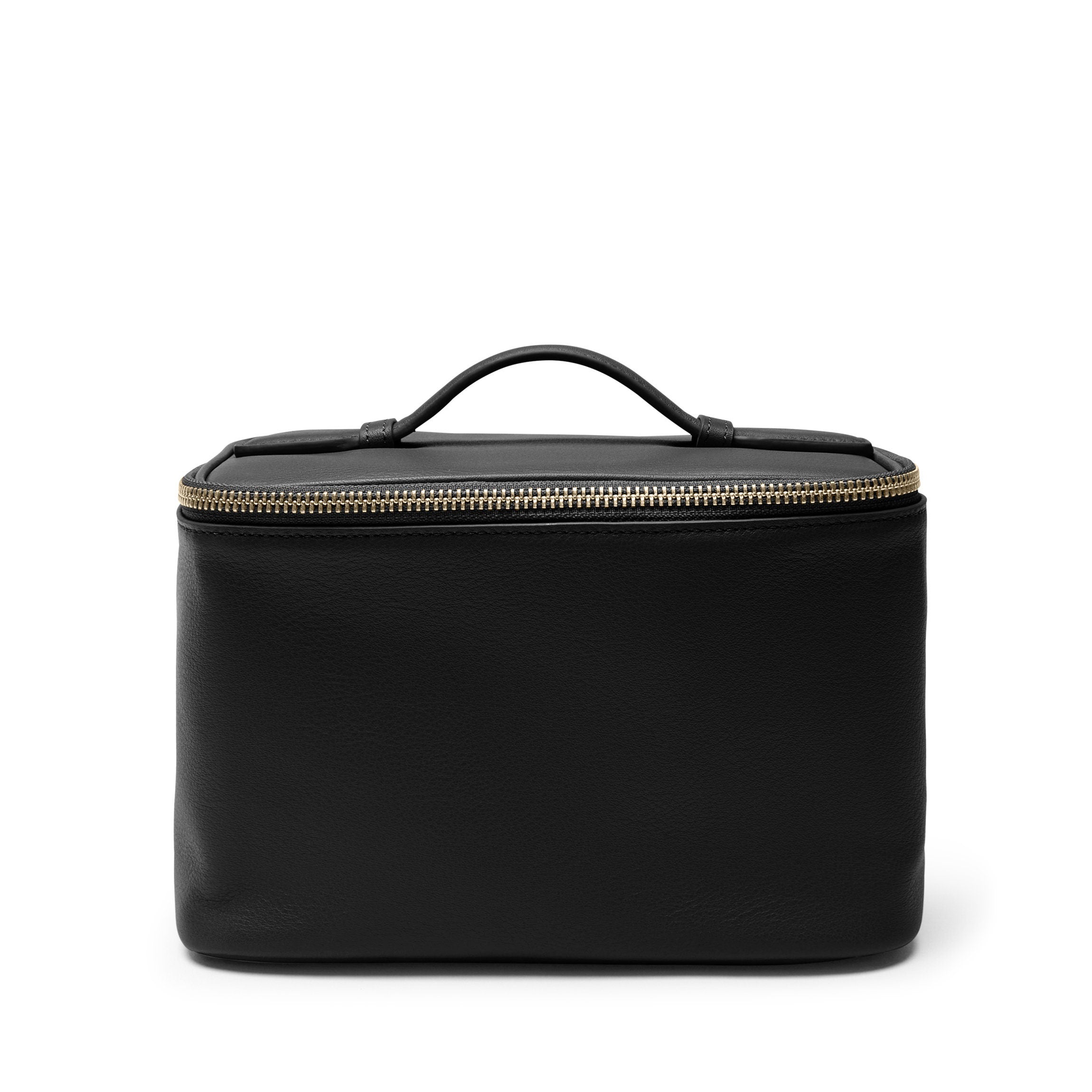 Black Onyx Small Train Case Makeup Organizer - Travel Cosmetic Bag for Women, Perfect for Airplane Carry-On & Professional Makeup Artists