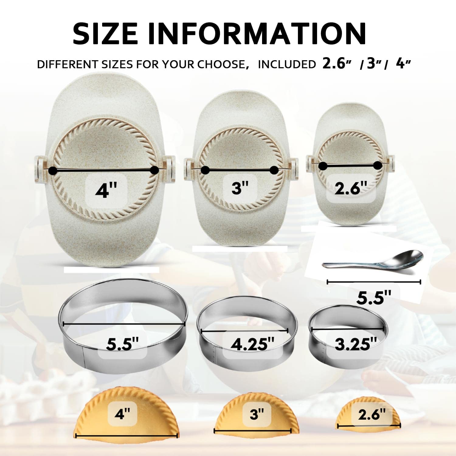 Dumpling Maker Set - 3 Sizes (4