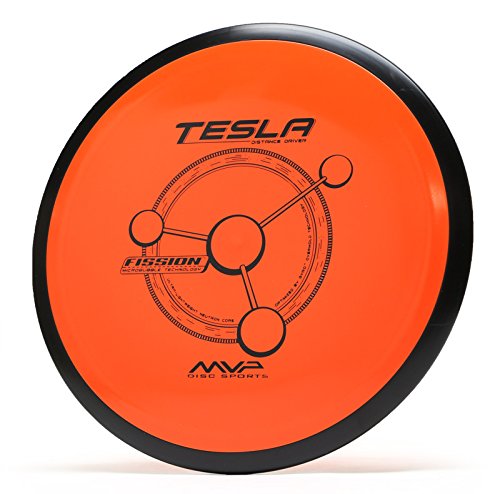 MVP Disc Sports Fission Tesla Disc Golf Driver - High Speed Distance Driver for All Skill Levels (Colors May Vary) | Perfect for Tournament Play, Casual Rounds & Disc Golf Practice