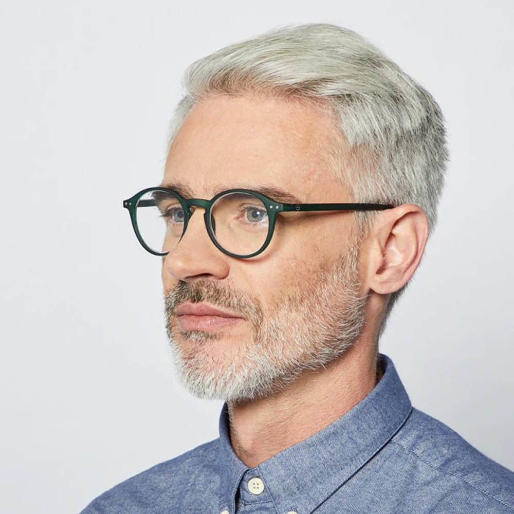 #D Reading Glasses (Green) - Blue Light Blocking Computer Glasses for Men & Women - Perfect for Reading, Gaming & Office Work