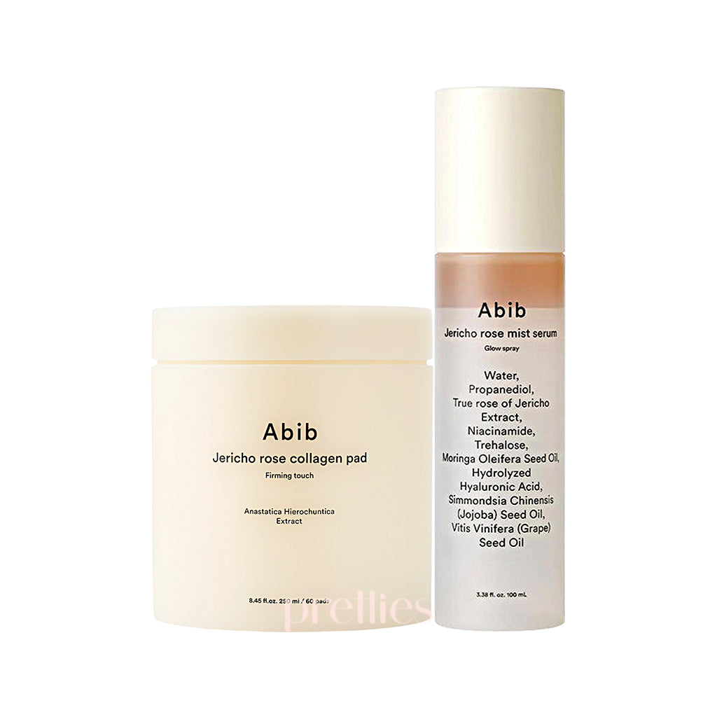 Abib Jericho Rose Quick Nourishment Duo Set - Hydrating Face Cream & Serum for Dry Skin | Korean Skincare Routine, Night Care & Daily Moisturizing