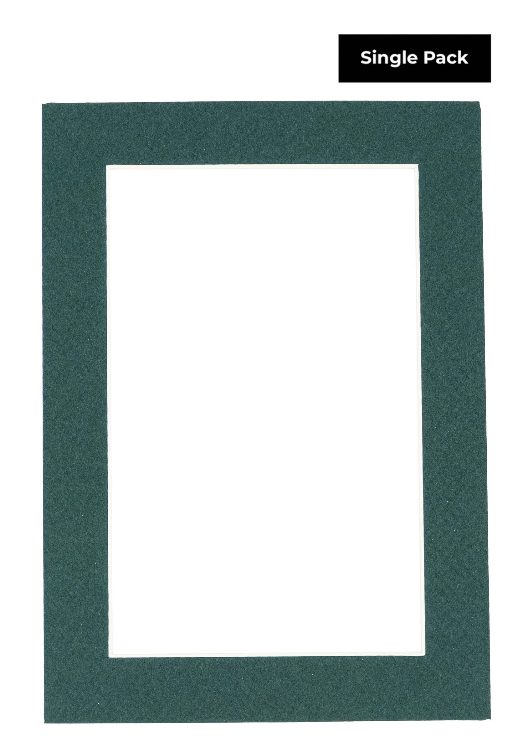 27x36 Acid-Free Forest Green Precut Matboard with Backing Board - Bevel Cut for 24x32 Photos - 4-Ply Thickness - Includes Crystal Clear Self-Seal Photo Mat Bag - Perfect for Picture Framing, Art Displays, and Photo Preservation