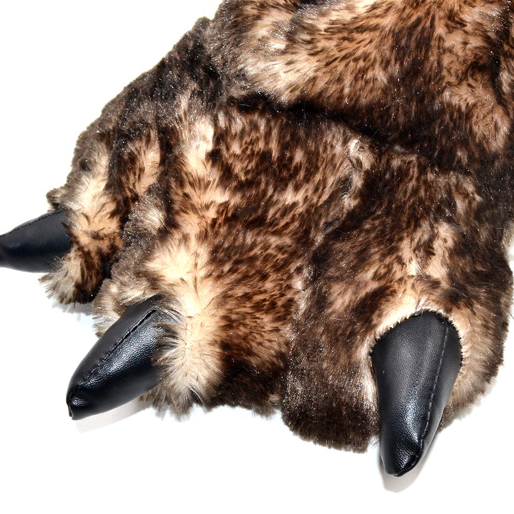Funny Bear Paw Slippers for Adults & Kids - Cozy Monster Dinosaur Slippers for Boys, Girls & Toddlers - Perfect for Indoor Wear, Home Relaxation & Cute Gifts